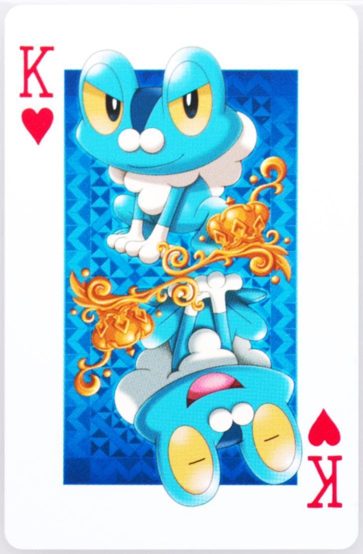 King of Hearts Froakie 2013 Pokemon Center Tokyo Bay Playing Cards