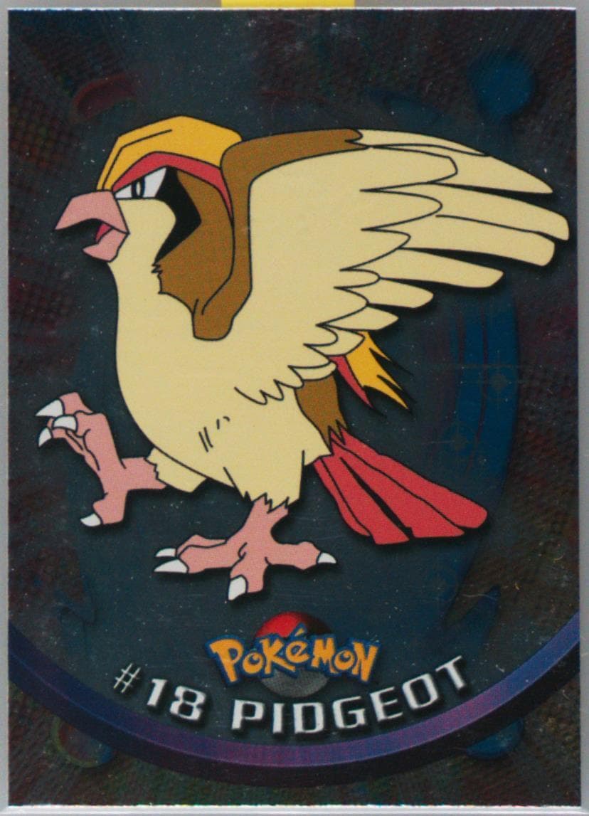 Pidgeot Foil-United Kingdom (18) 1999 Topps Pokemon TV
