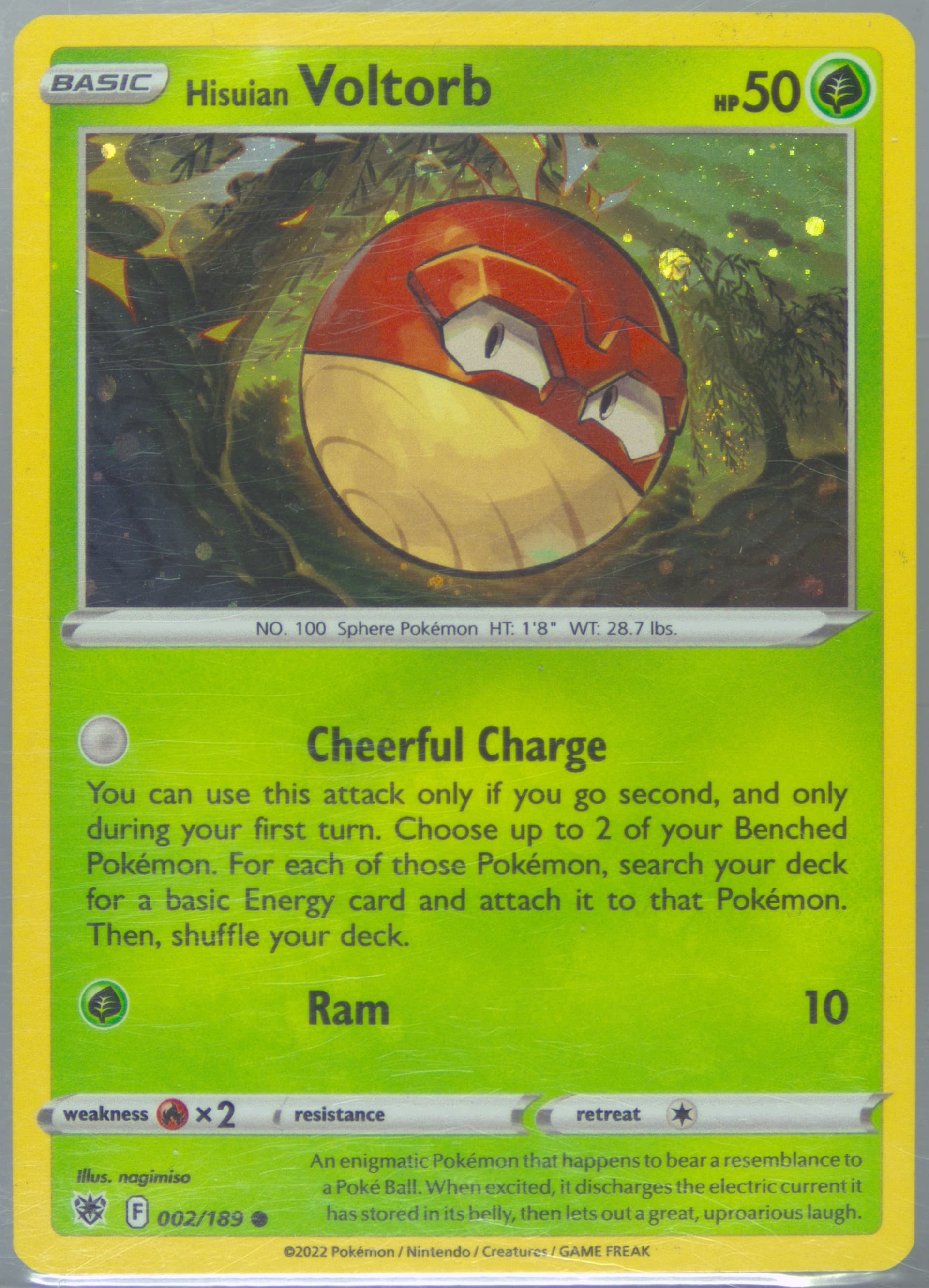 Hisuian Voltorb-Holo Fall 2022 Collector Chest (002) 2022 Pokemon Sword & Shield Astral Radiance