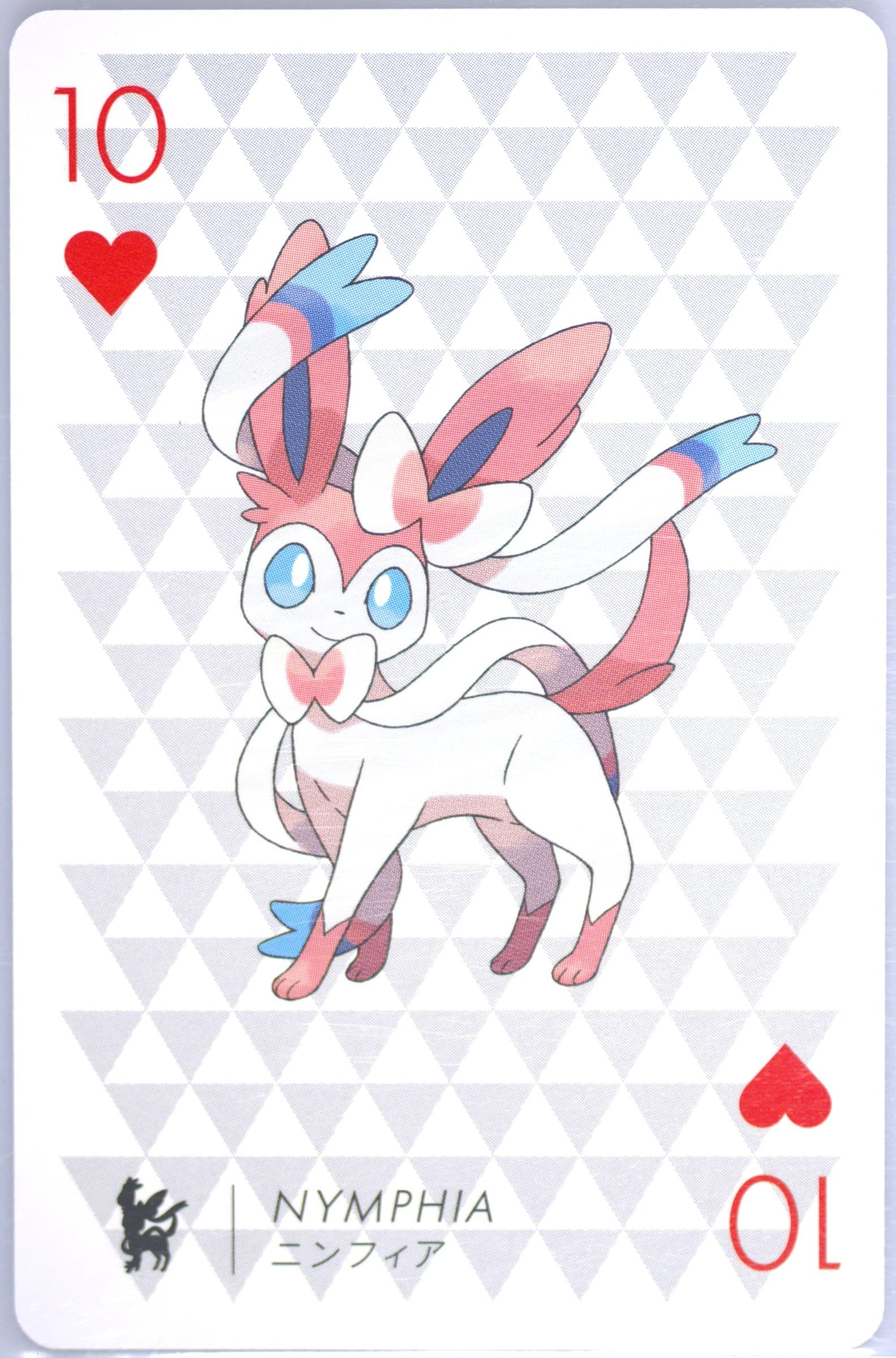 Sylveon 10 of Hearts 2013 Pokemon X Version Playing Cards