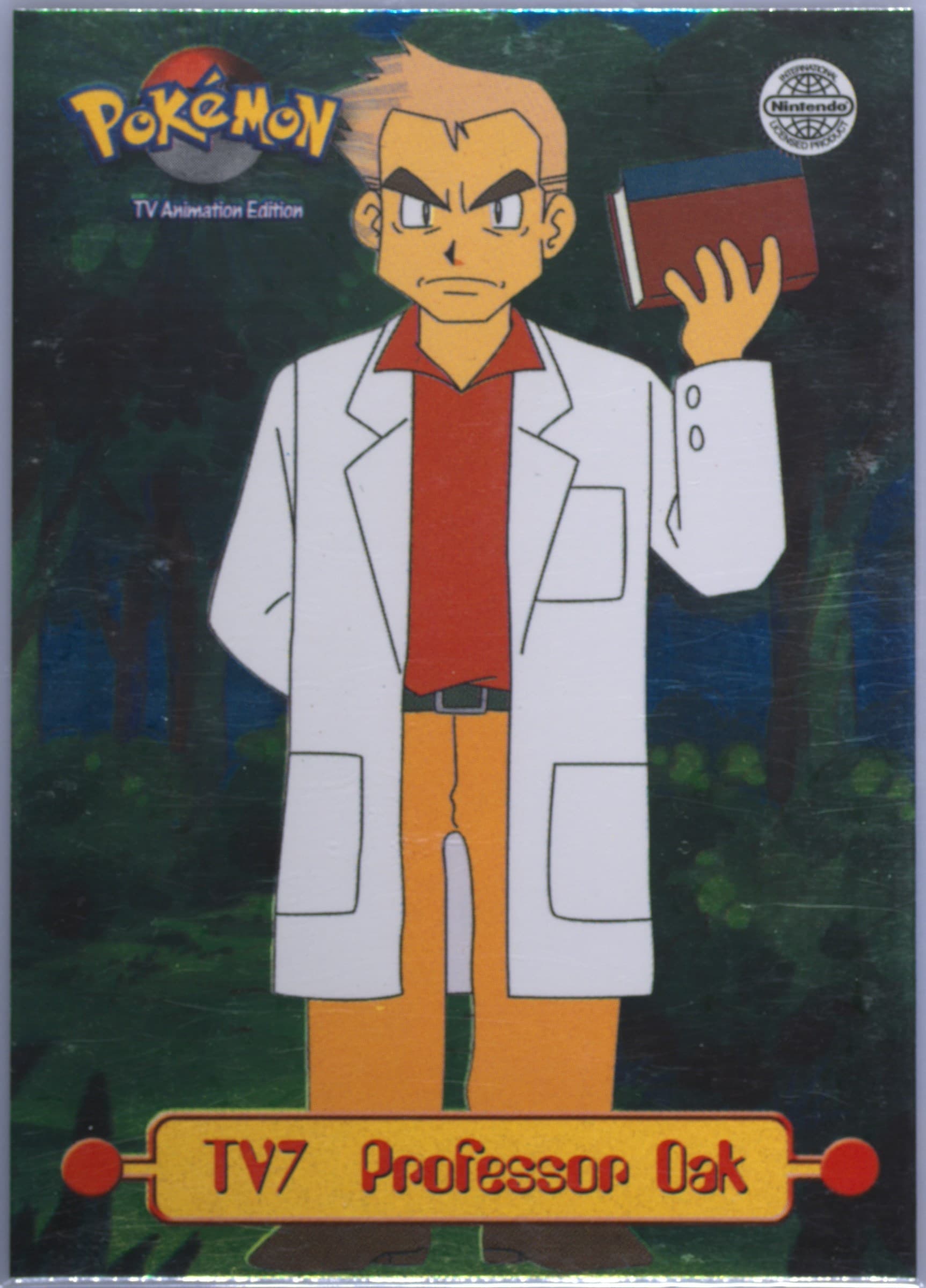 Professor Oak Foil-United Kingdom (TV7) 1999 Topps Pokemon Series 1 Character Cards
