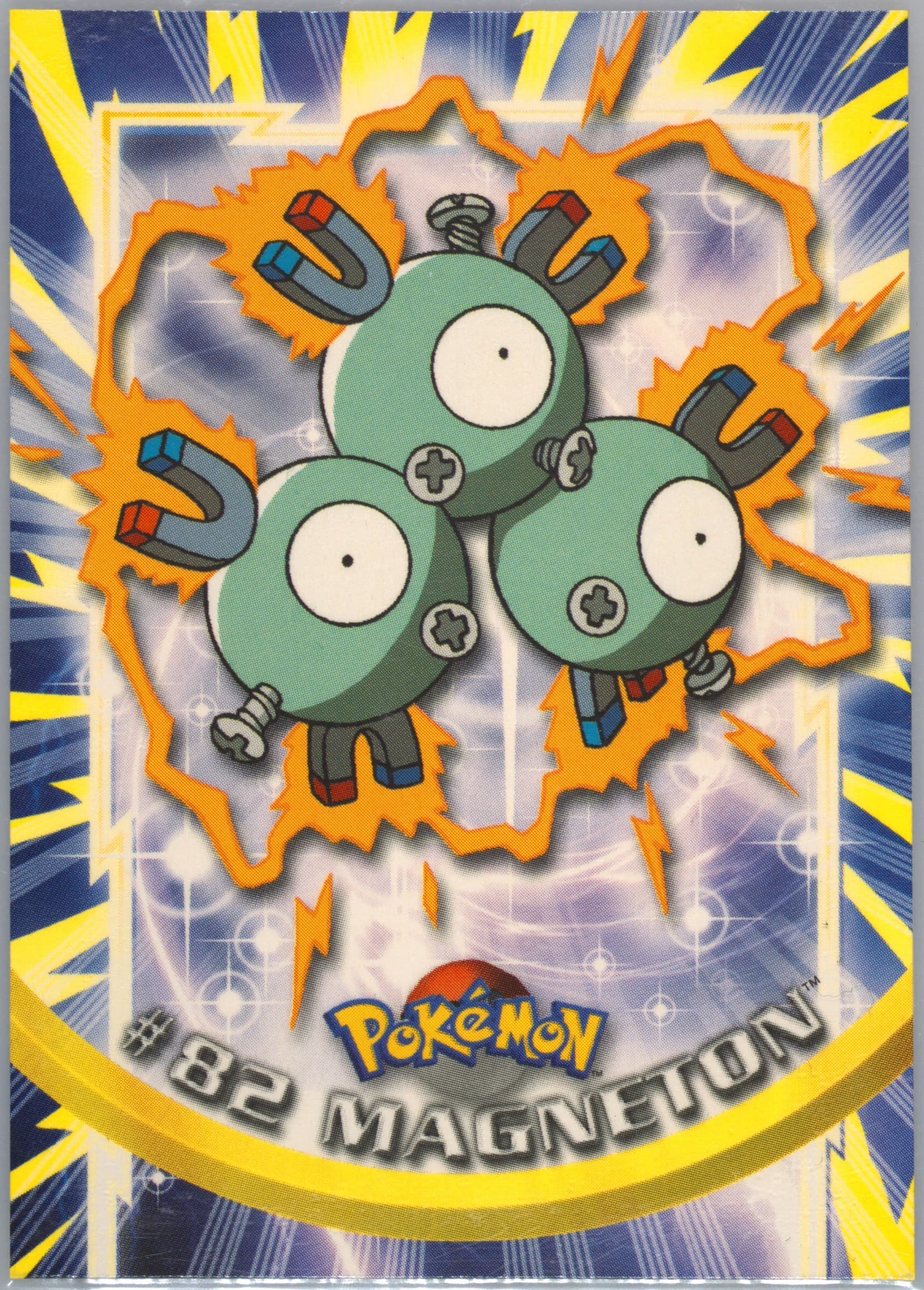 Magneton French (82) 2000 Topps Pokemon TV Animation Series 2
