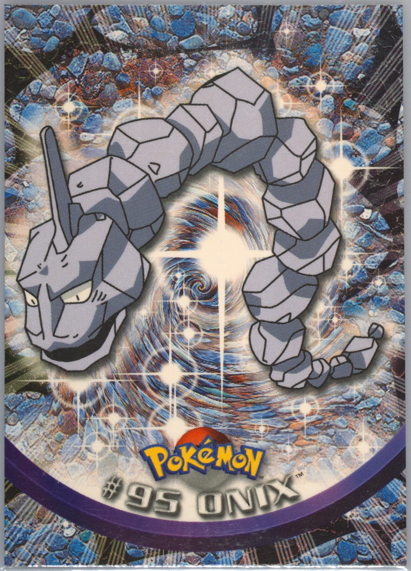 Onix French (95) 2000 Topps Pokemon TV Animation Series 2