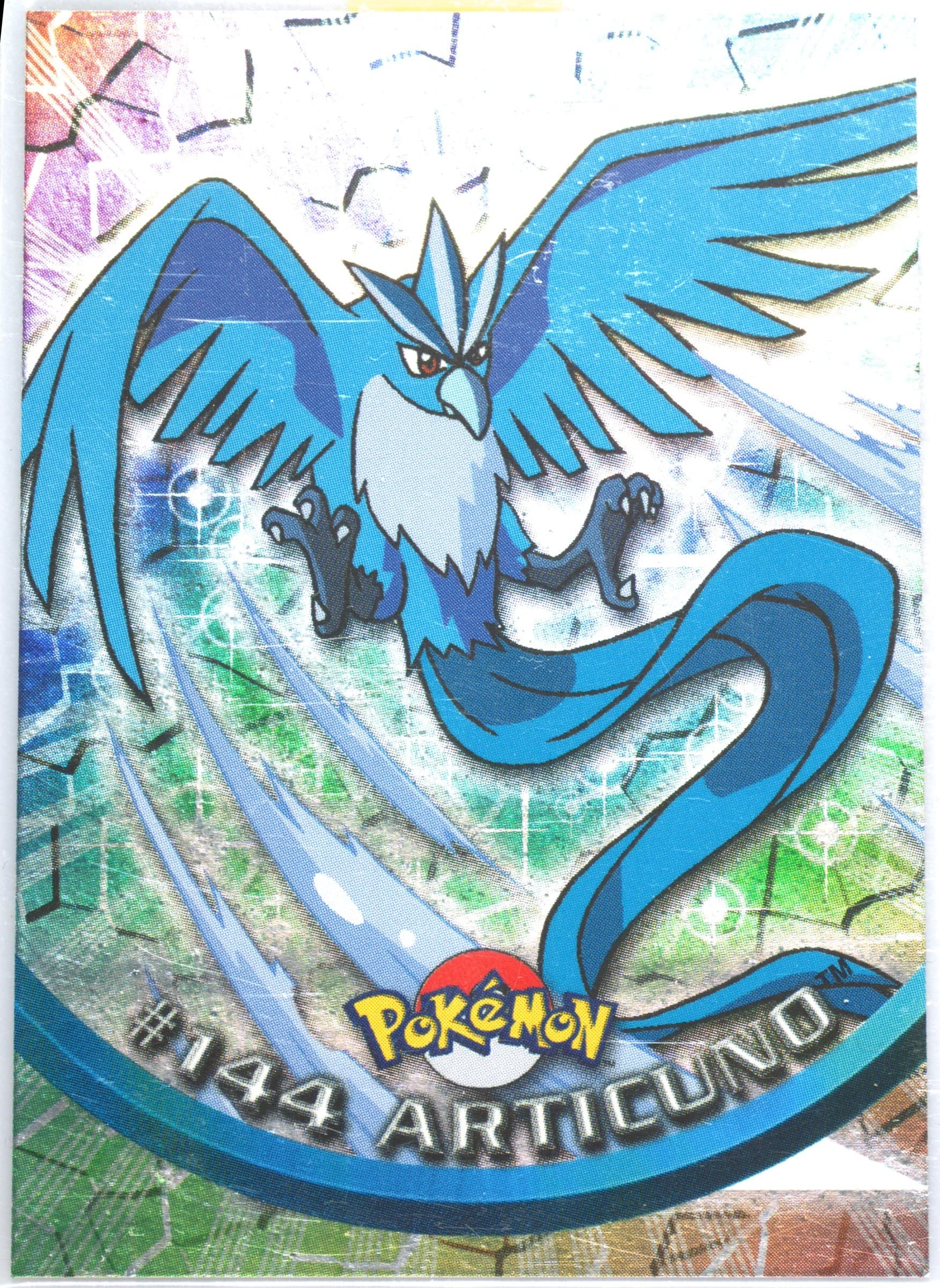 Articuno Foil-Italian (144) 2000 Topps Pokemon TV Animation Series 3