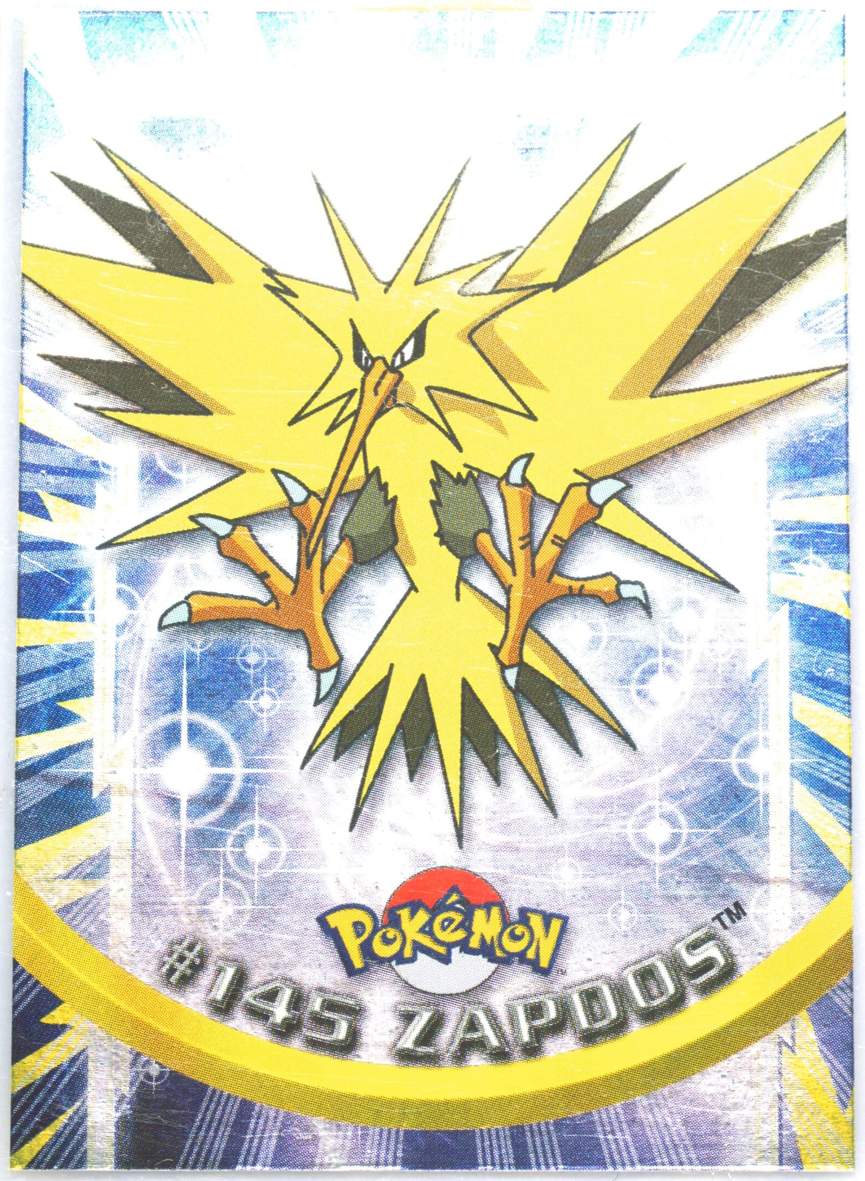 Zapdos Foil-Italian (145) 2000 Topps Pokemon TV Animation Series 3