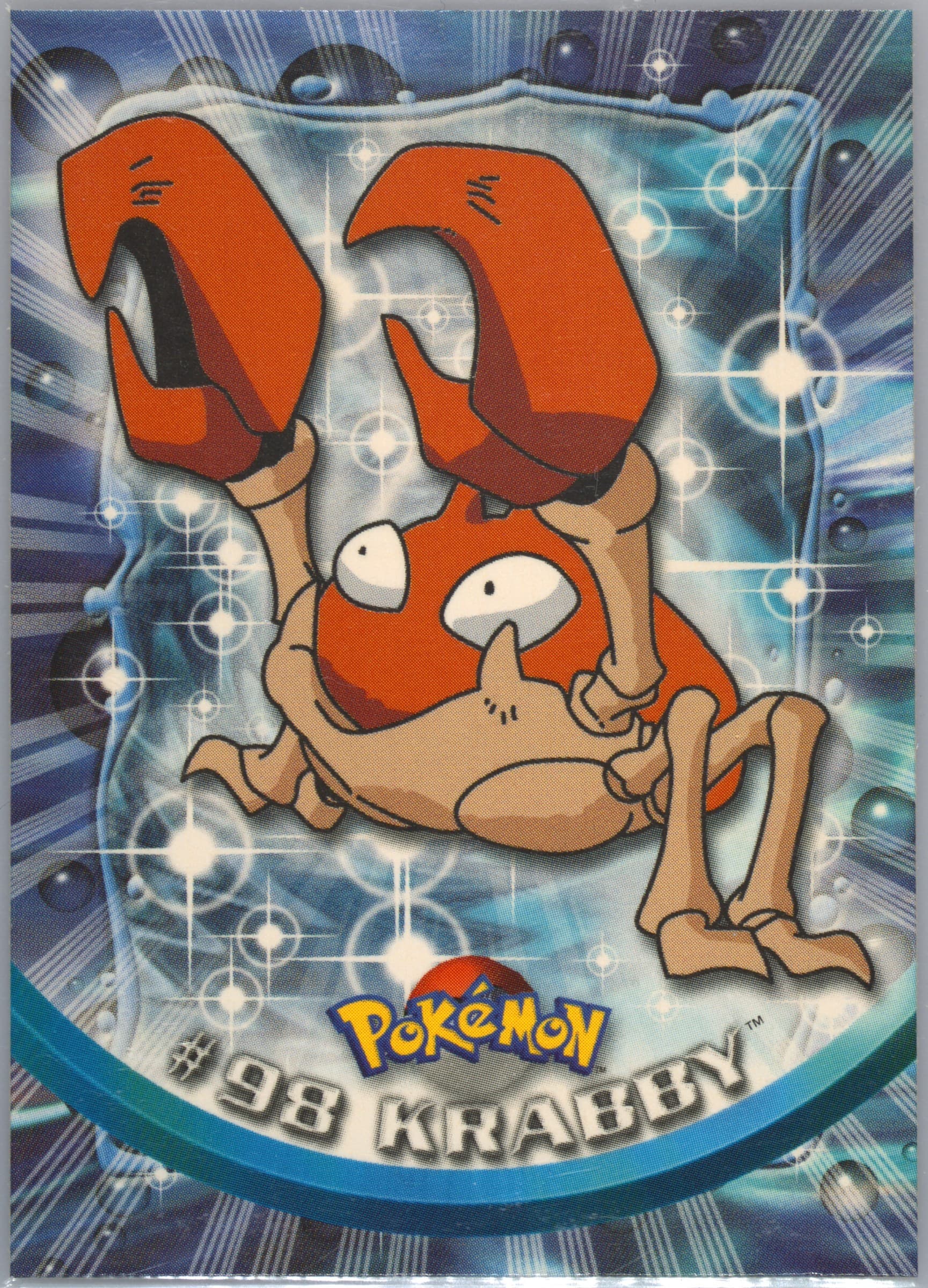 Krabby French (98) 2000 Topps Pokemon TV Animation Series 2