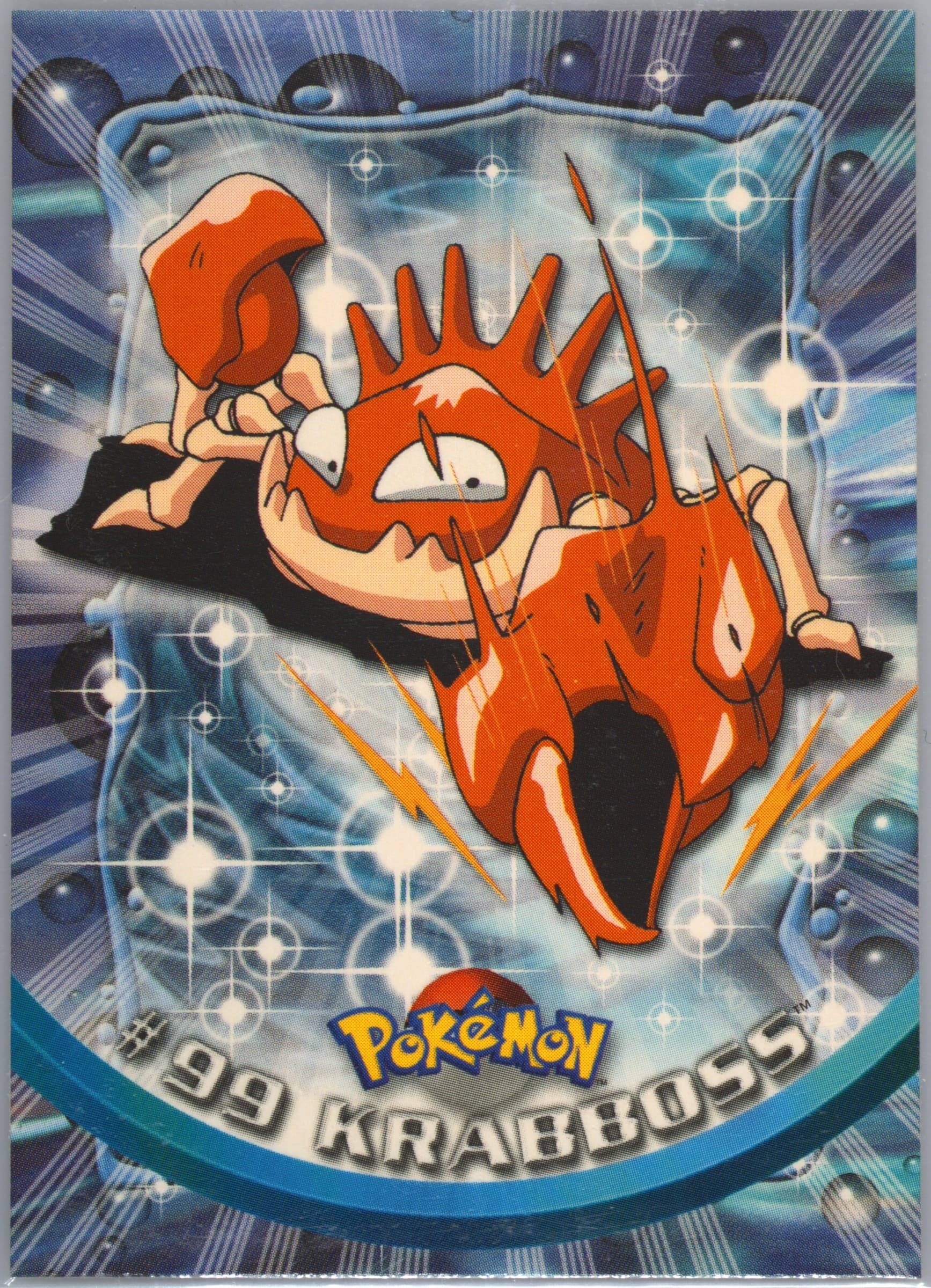 Krabboss French (99) 2000 Topps Pokemon TV Animation Series 2