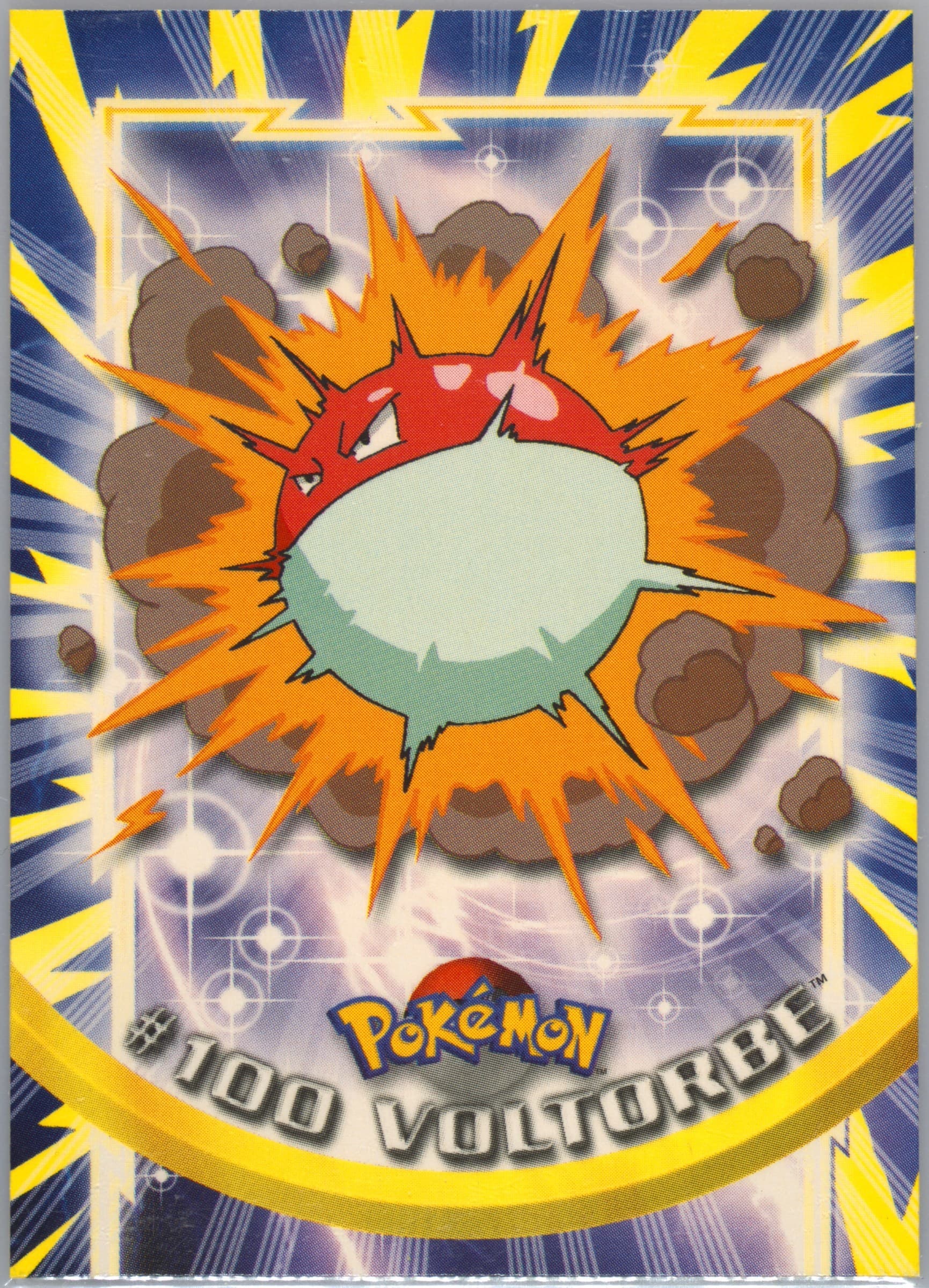 Voltorbe French (100) 2000 Topps Pokemon TV Animation Series 2