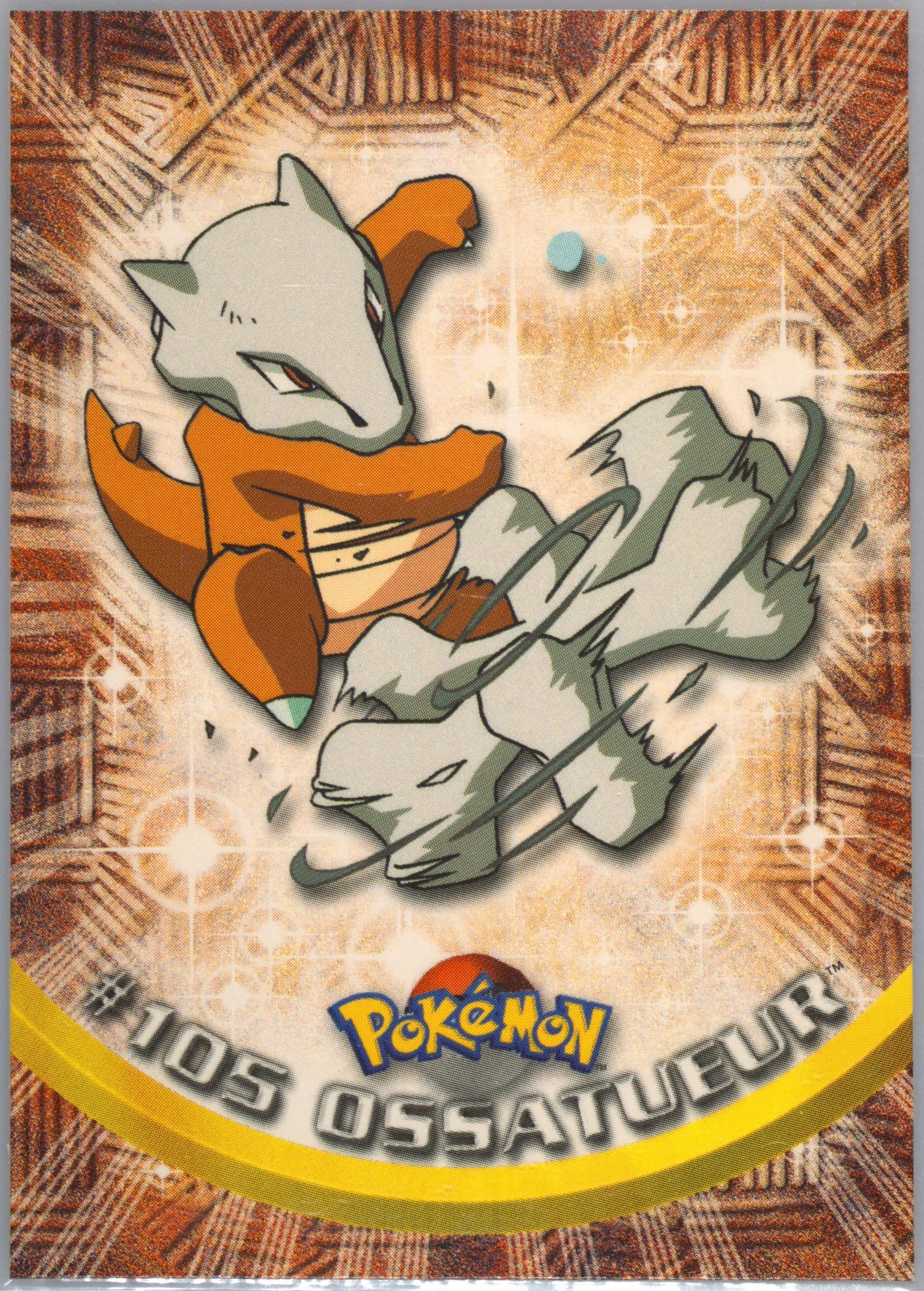 Ossatueur French (105) 2000 Topps Pokemon TV Animation Series 2