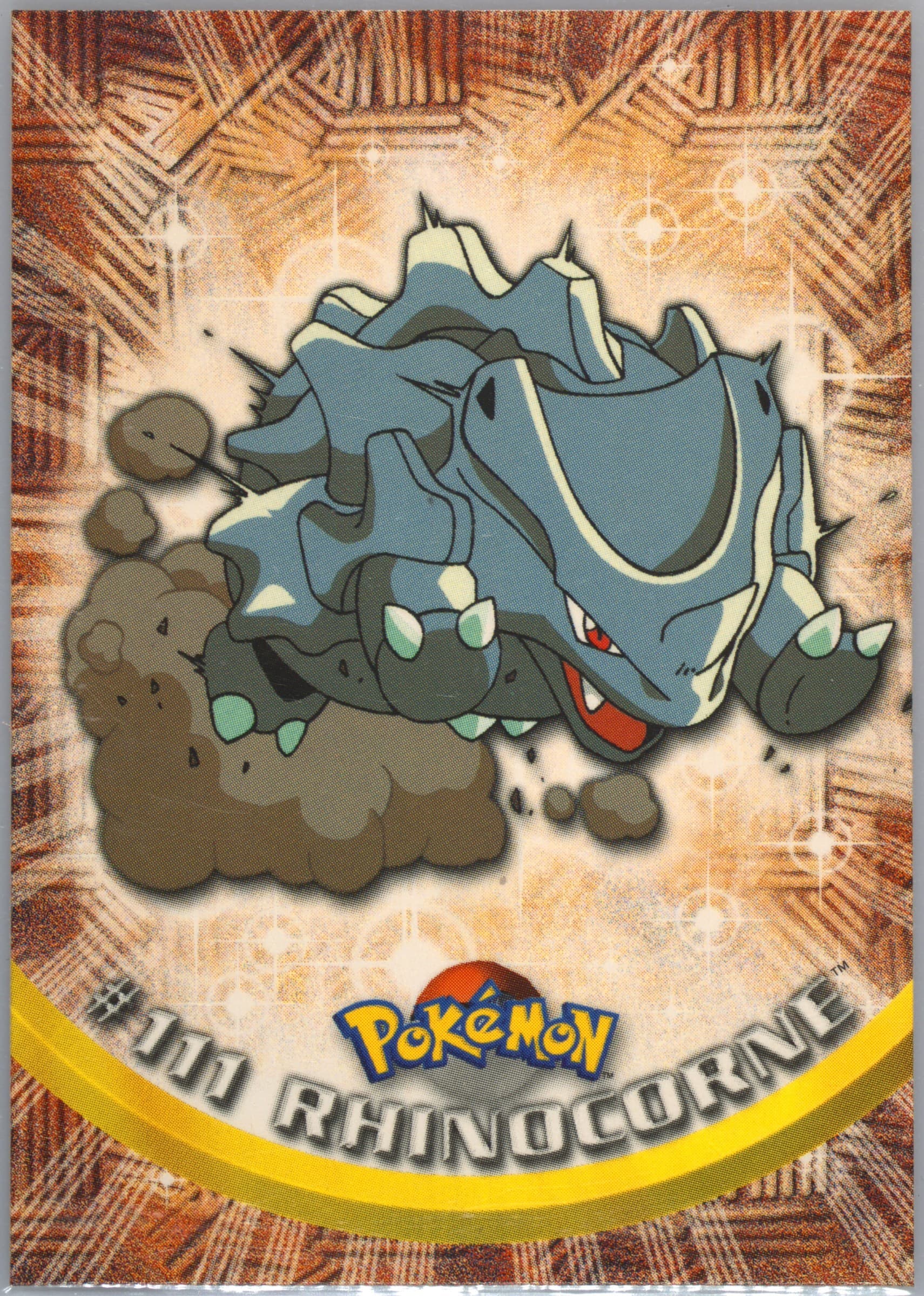 Rhinocorne French (111) 2000 Topps Pokemon TV Animation Series 2