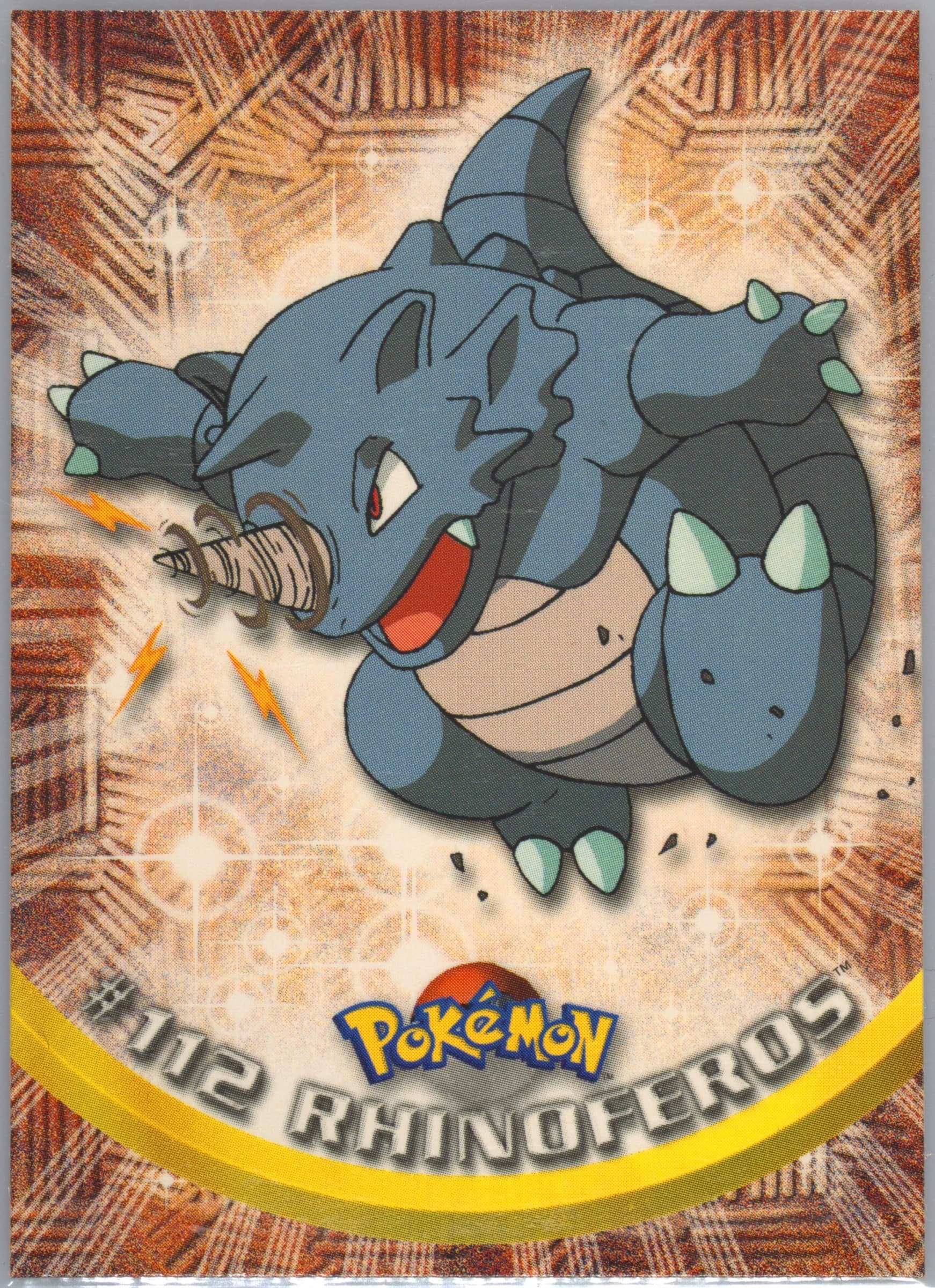 Rhinoferos French (112) 2000 Topps Pokemon TV Animation Series 2