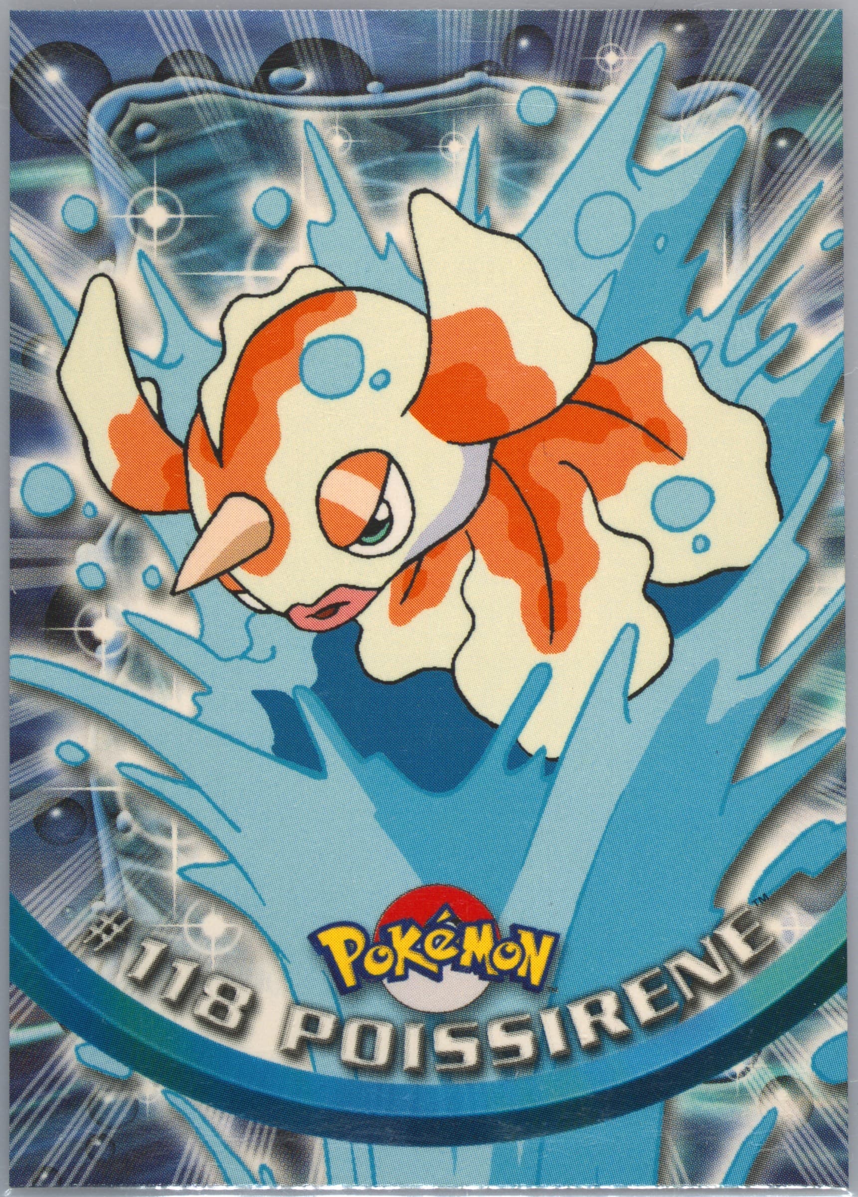 Poissirene French (118) 2000 Topps Pokemon TV Animation Series 3