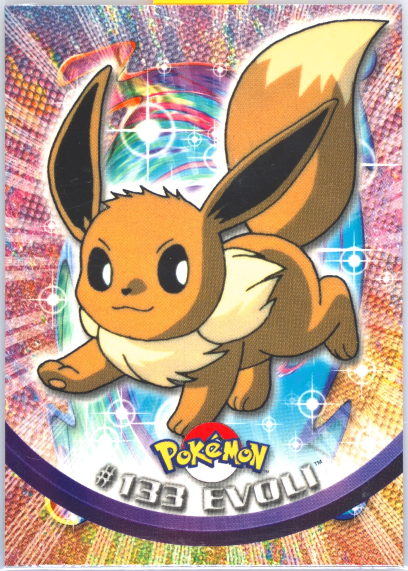 Evoli French (133) 2000 Topps Pokemon TV Animation Series 3