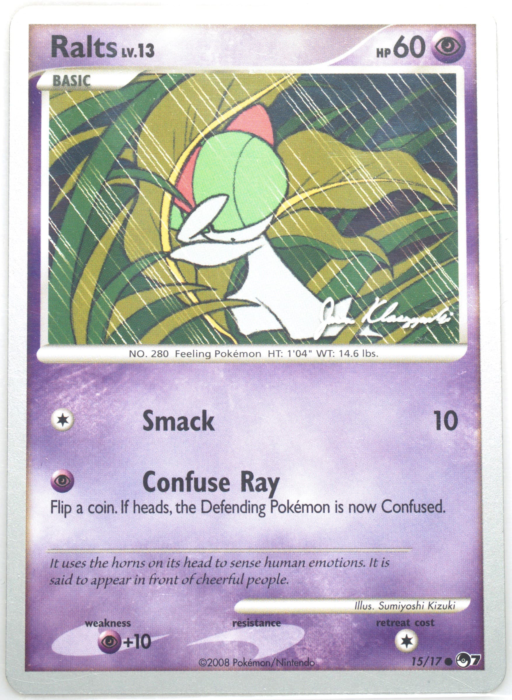 Ralts Psychic Lock (15) 2008 Pokemon World Championships Promo
