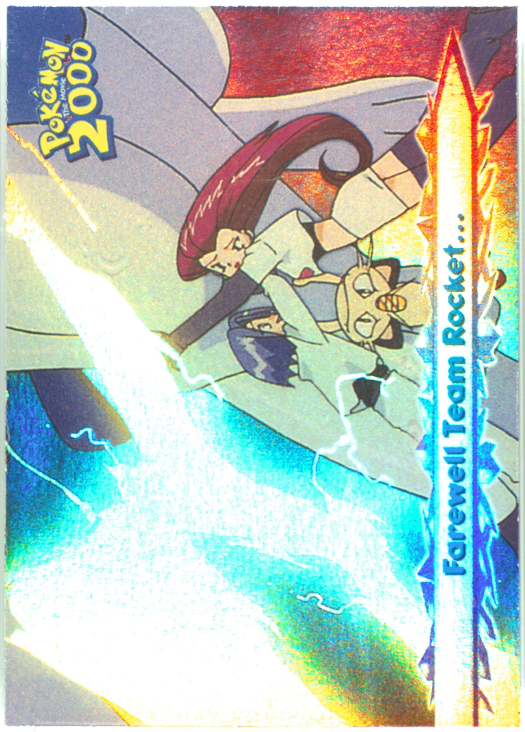 Farewell Team Rocket... Rainbow Foil (55) 2000 Topps Pokemon the Movie 2000