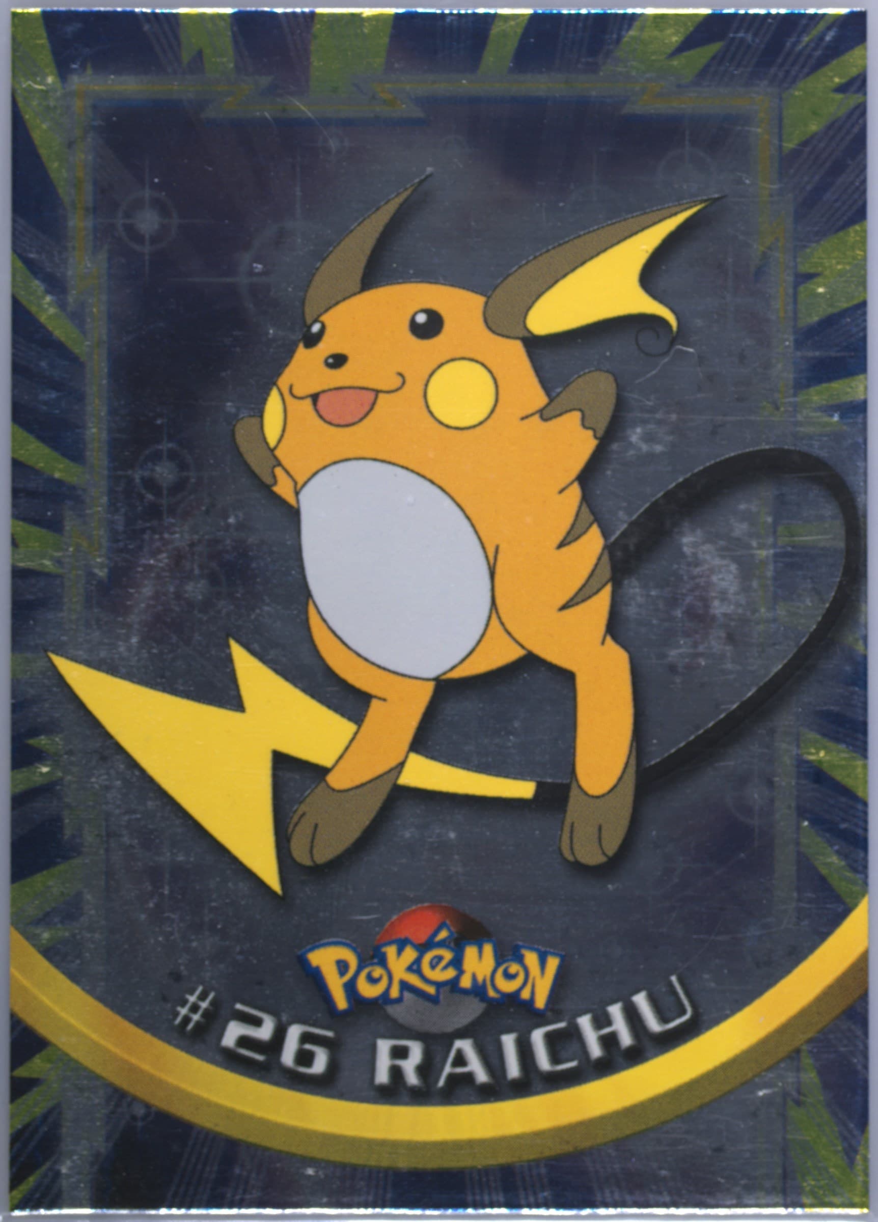 Raichu Foil-United Kingdom (26) 1999 Topps Pokemon TV