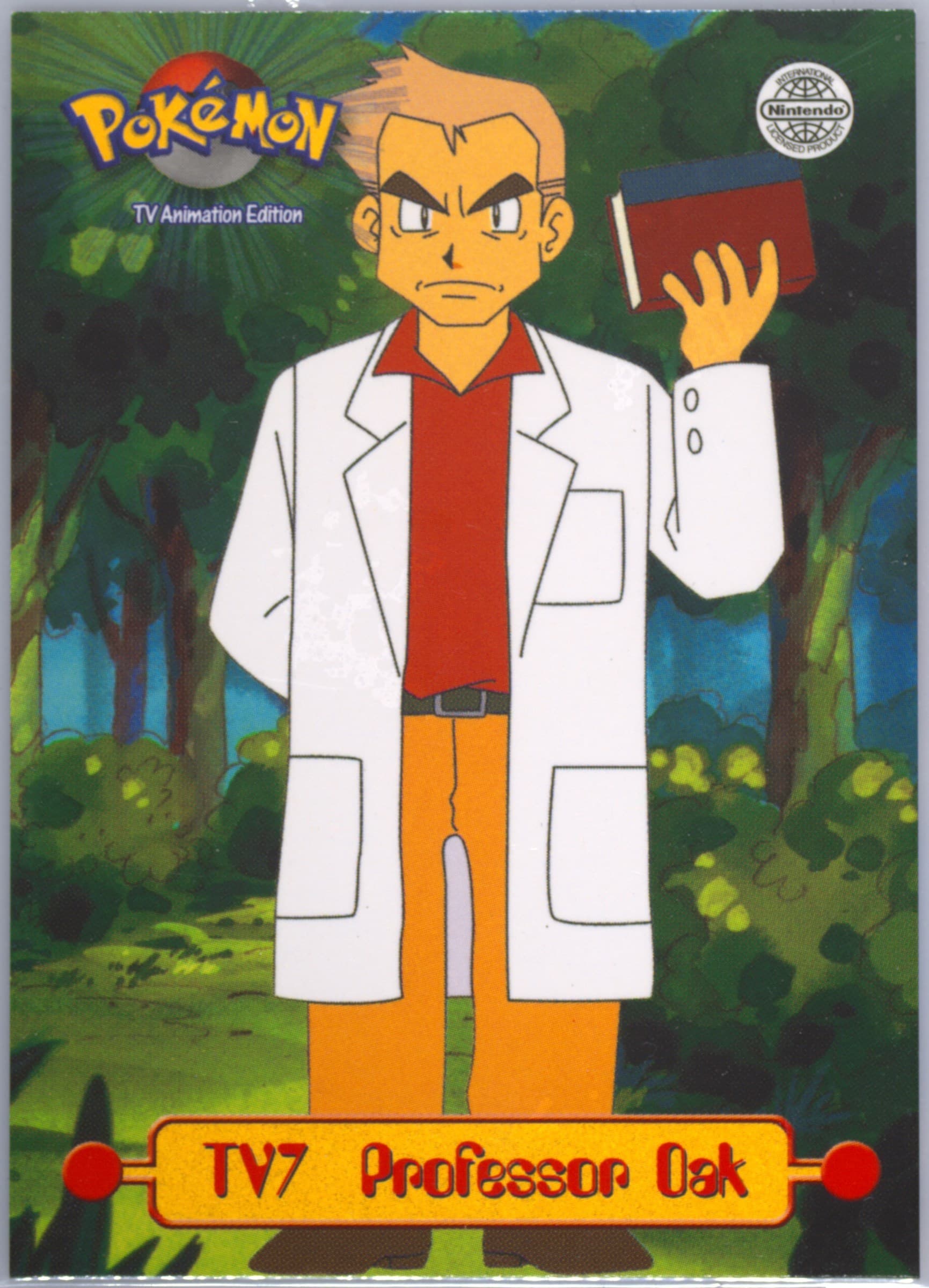 Professor Oak United Kingdom (TV7) 1999 Topps Pokemon Series 1 Character Cards