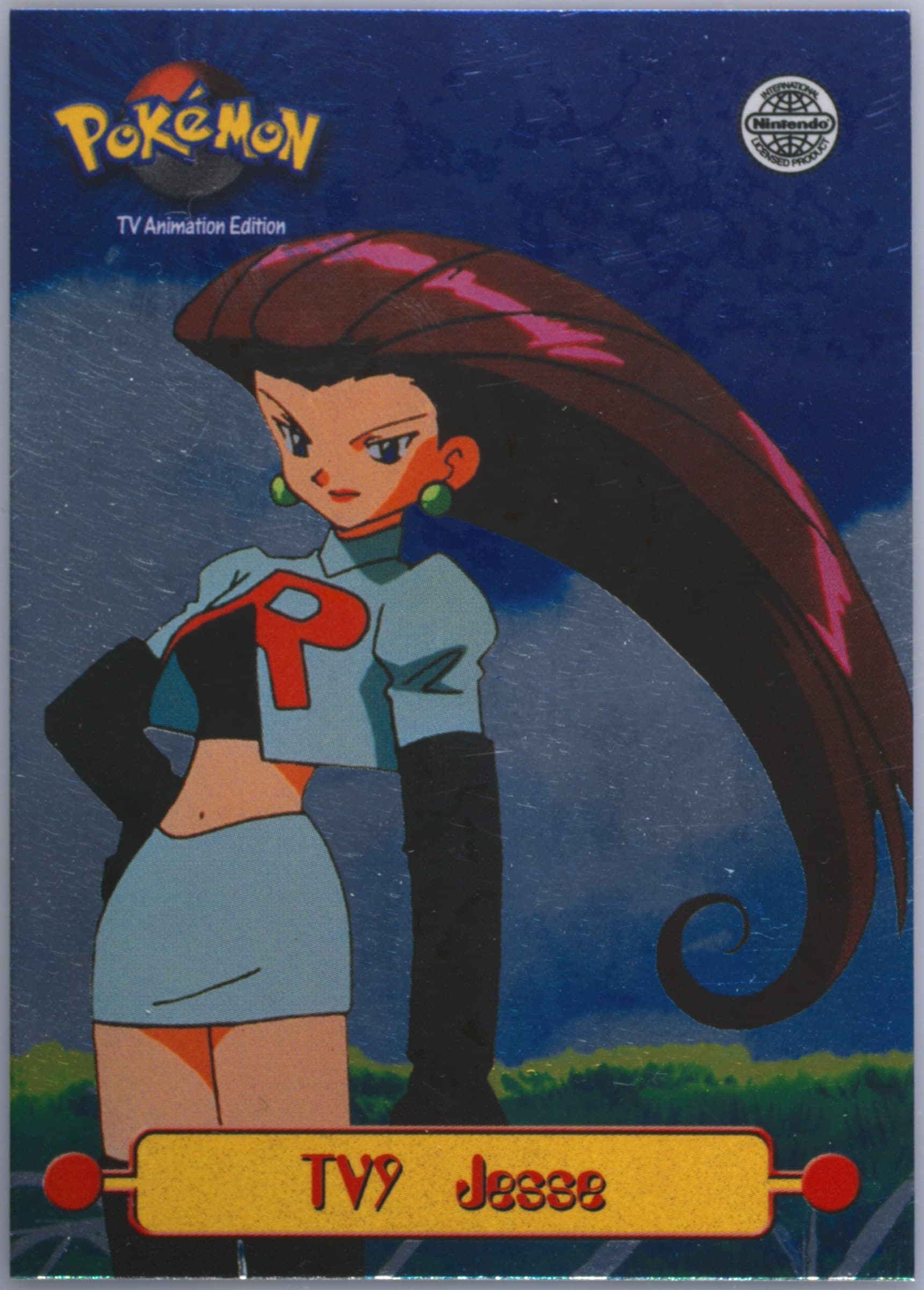 Jesse Foil-United Kingdom (TV9) 1999 Topps Pokemon Series 1 Character Cards