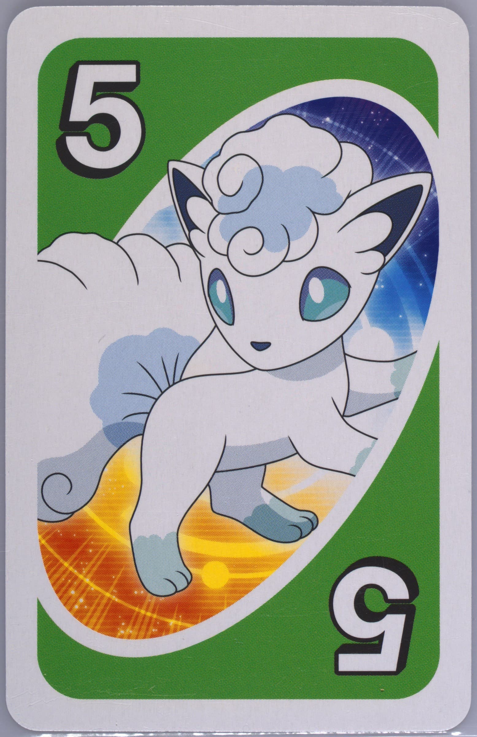 Alolan Vulpix Japanese Back-Green-#5 2017 Uno Pokemon Sun & Moon