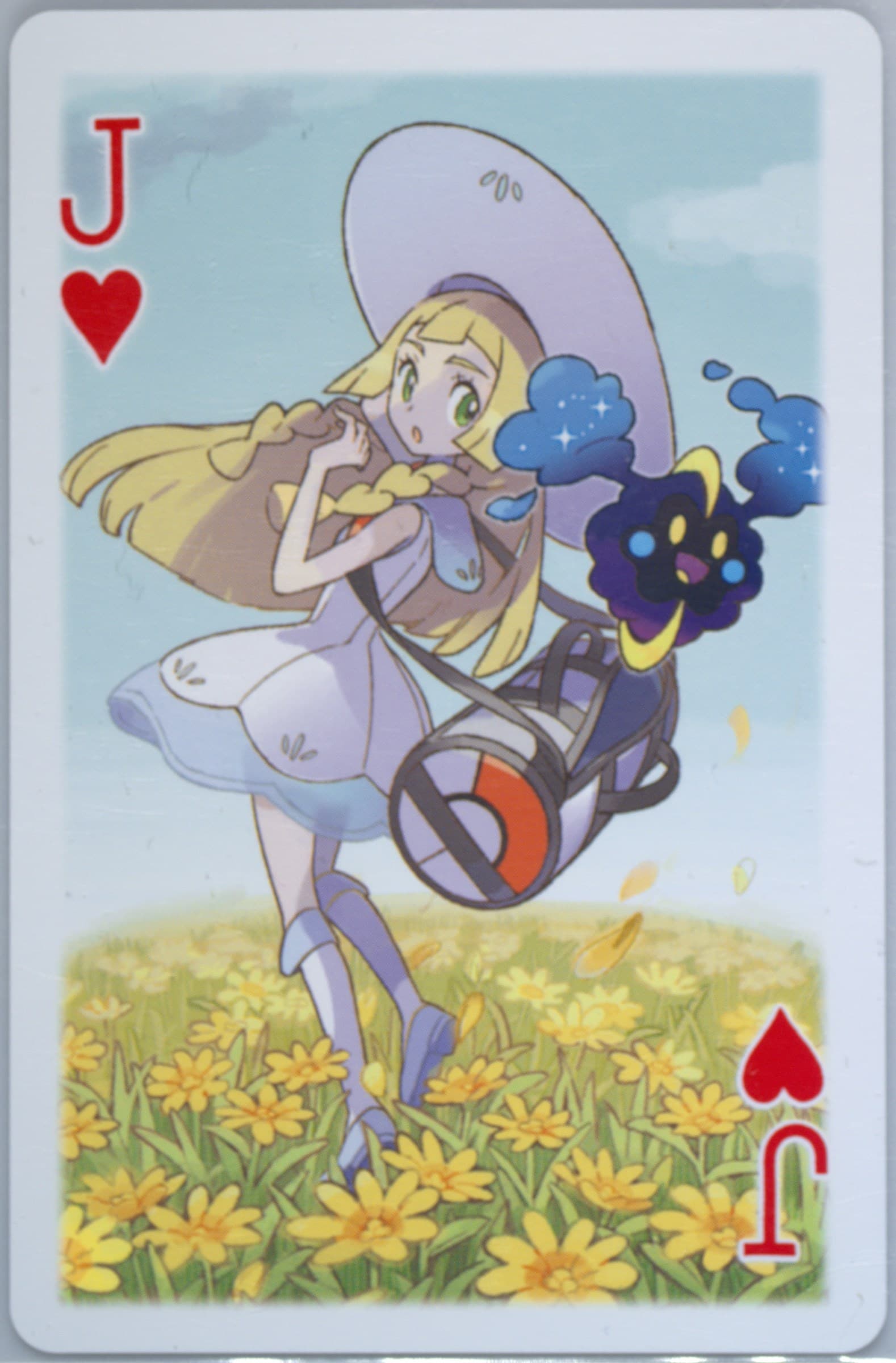 Jack of Hearts Lillie & Cosmog 2017 Pokemon Playing Cards Lillie, Gladion & Lusamine