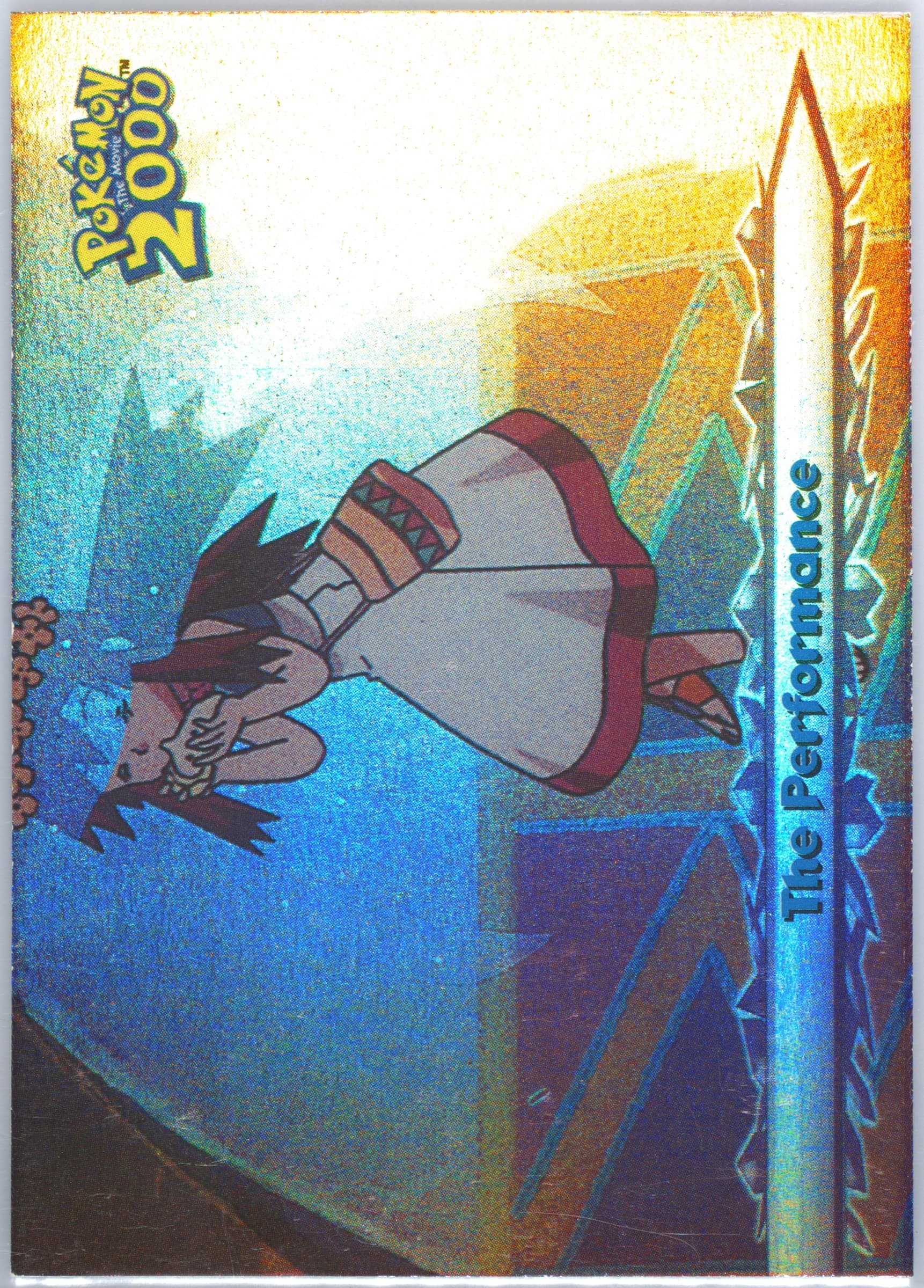 The Performance Rainbow Foil (25) 2000 Topps Pokemon the Movie 2000
