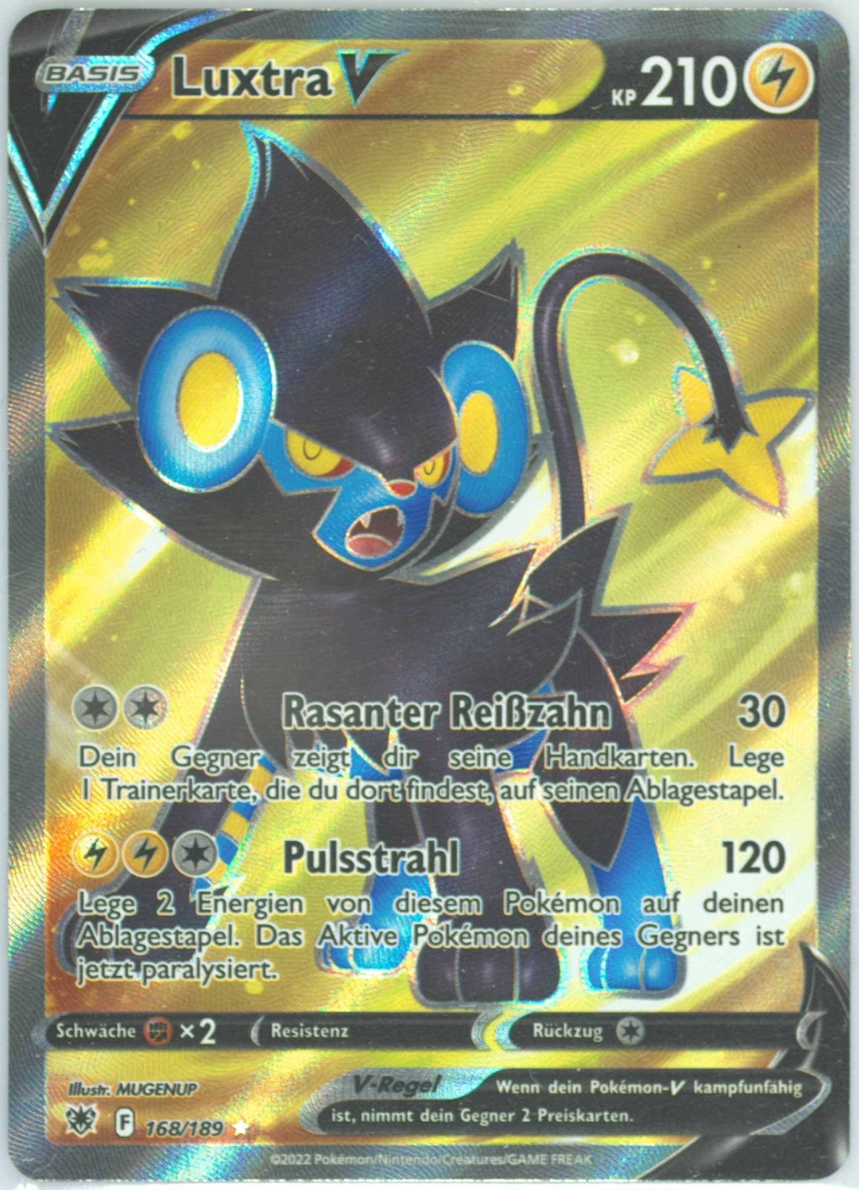 Full Art/Luxtra V German (168) 2022 Pokemon Sword & Shield Astral Radiance