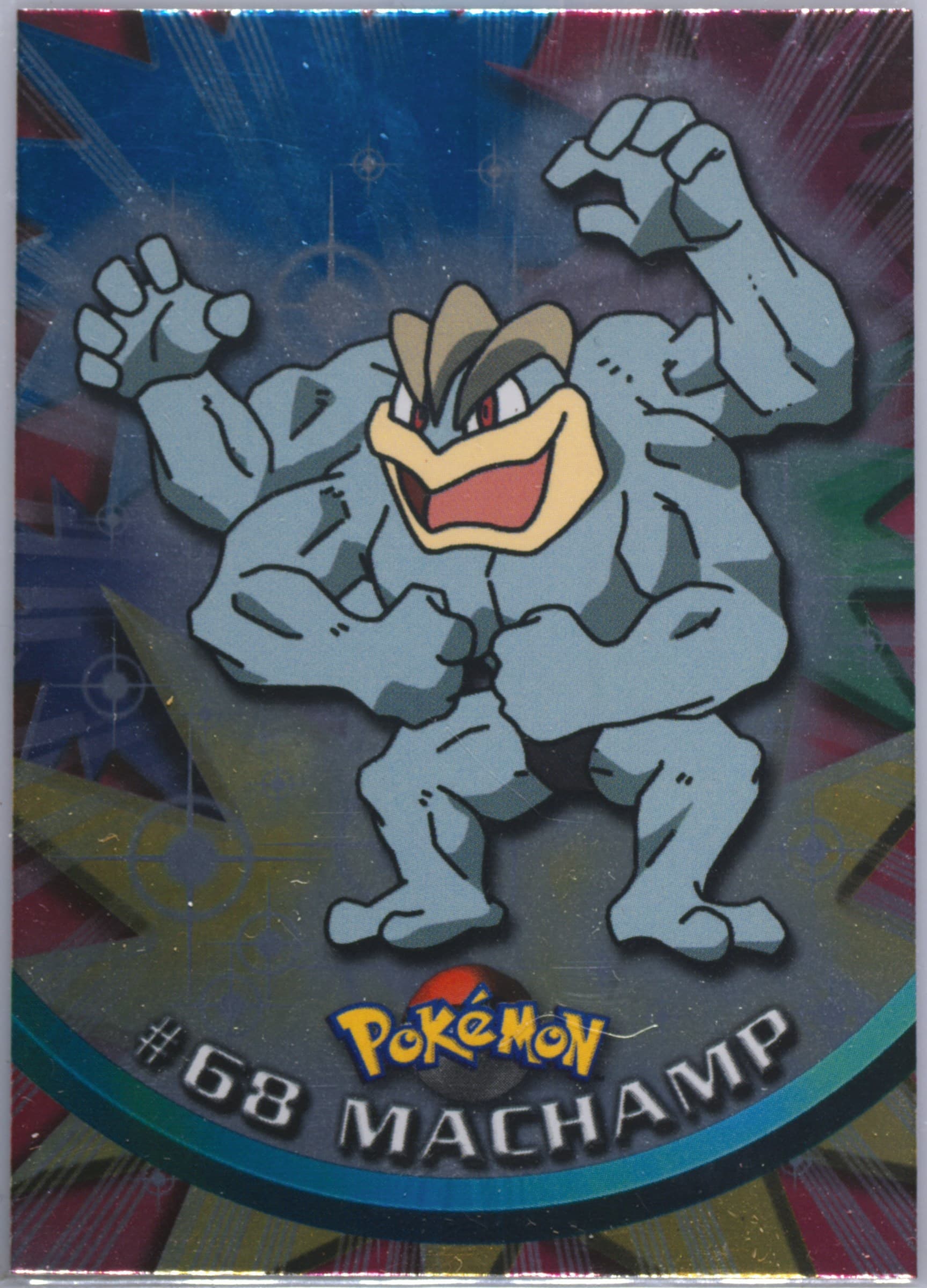 Machamp Foil-Italian (68) 1999 Topps Pokemon TV
