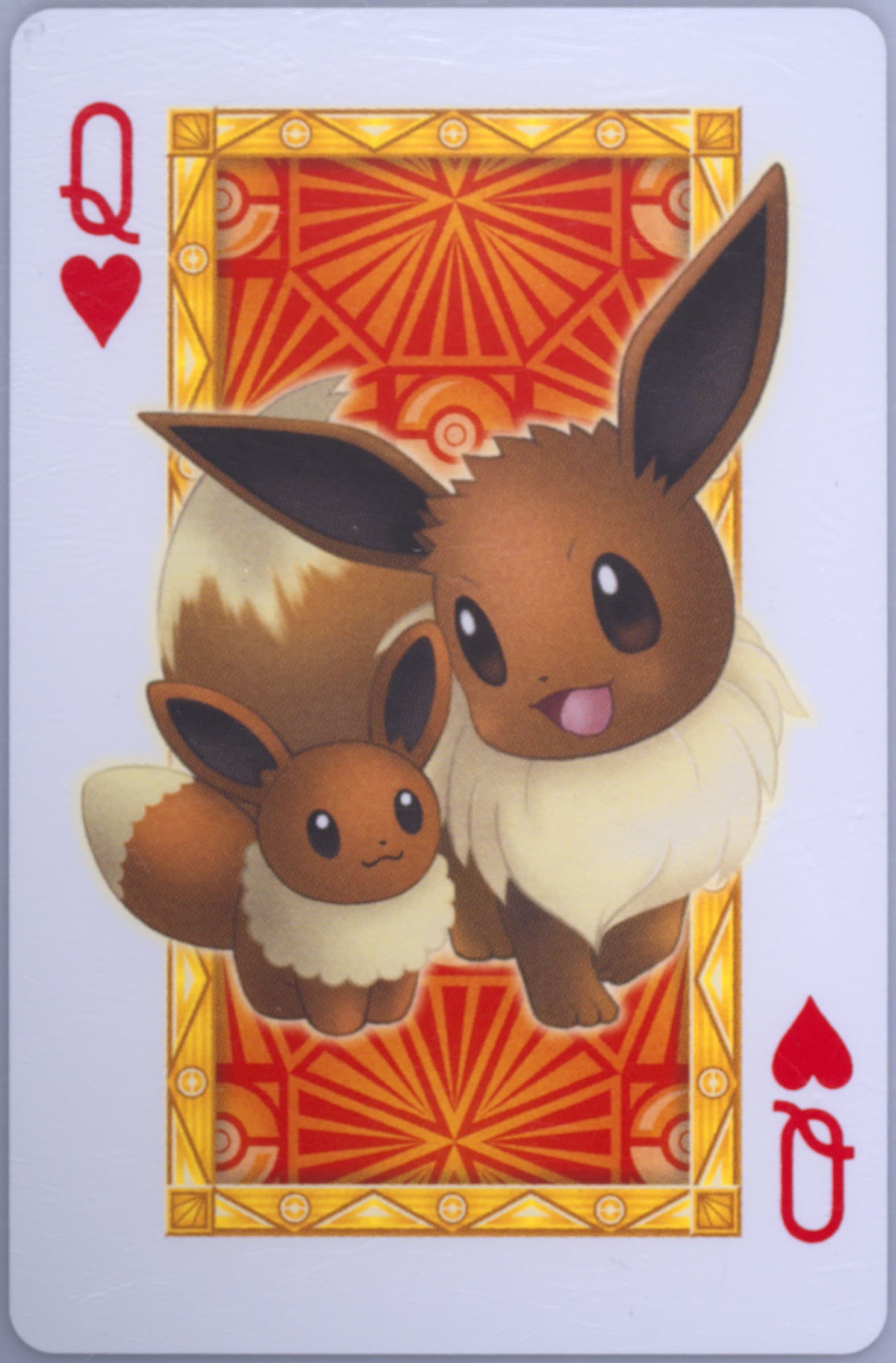 Queen of Hearts Eevee 2013 Pokemon Center Nagoya Playing Cards