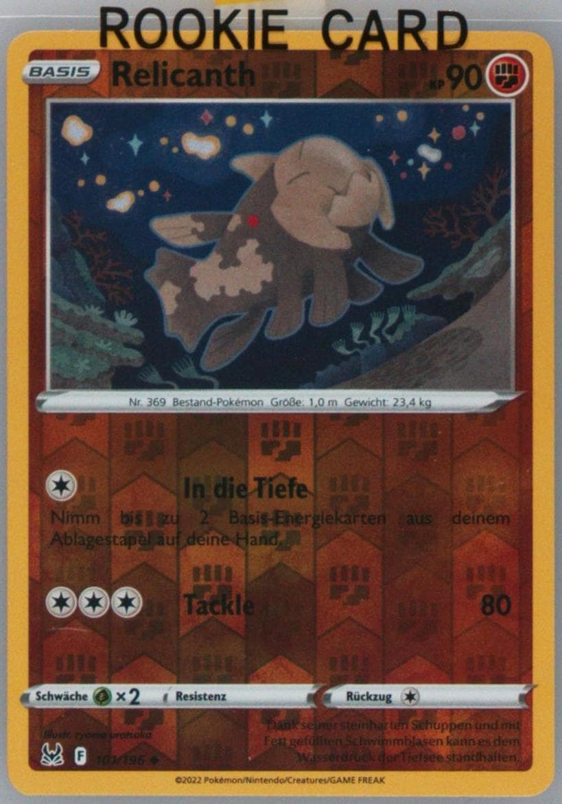 Relicanth-Reverse Foil German (101) 2022 Pokemon Sword & Shield Lost Origin