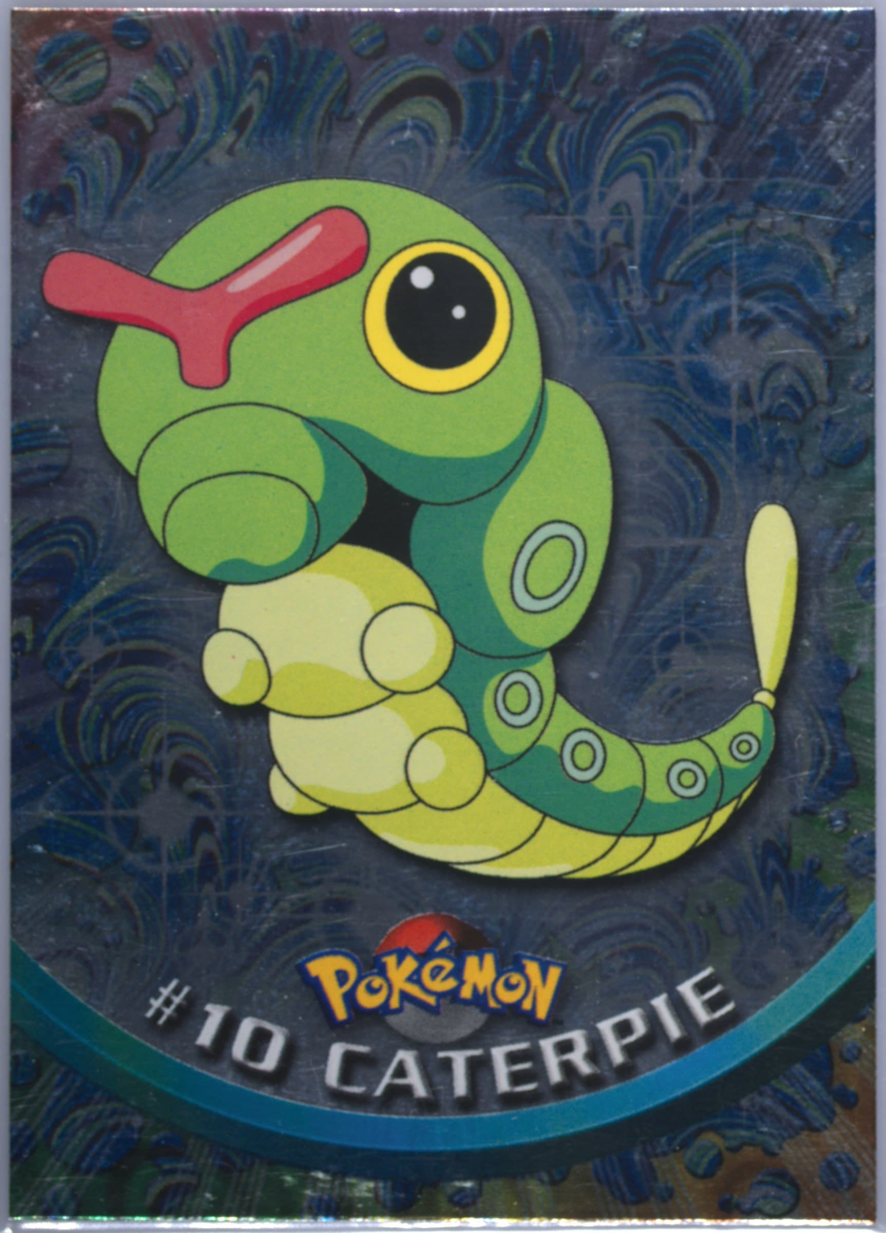 Caterpie Foil-United Kingdom (10) 1999 Topps Pokemon TV