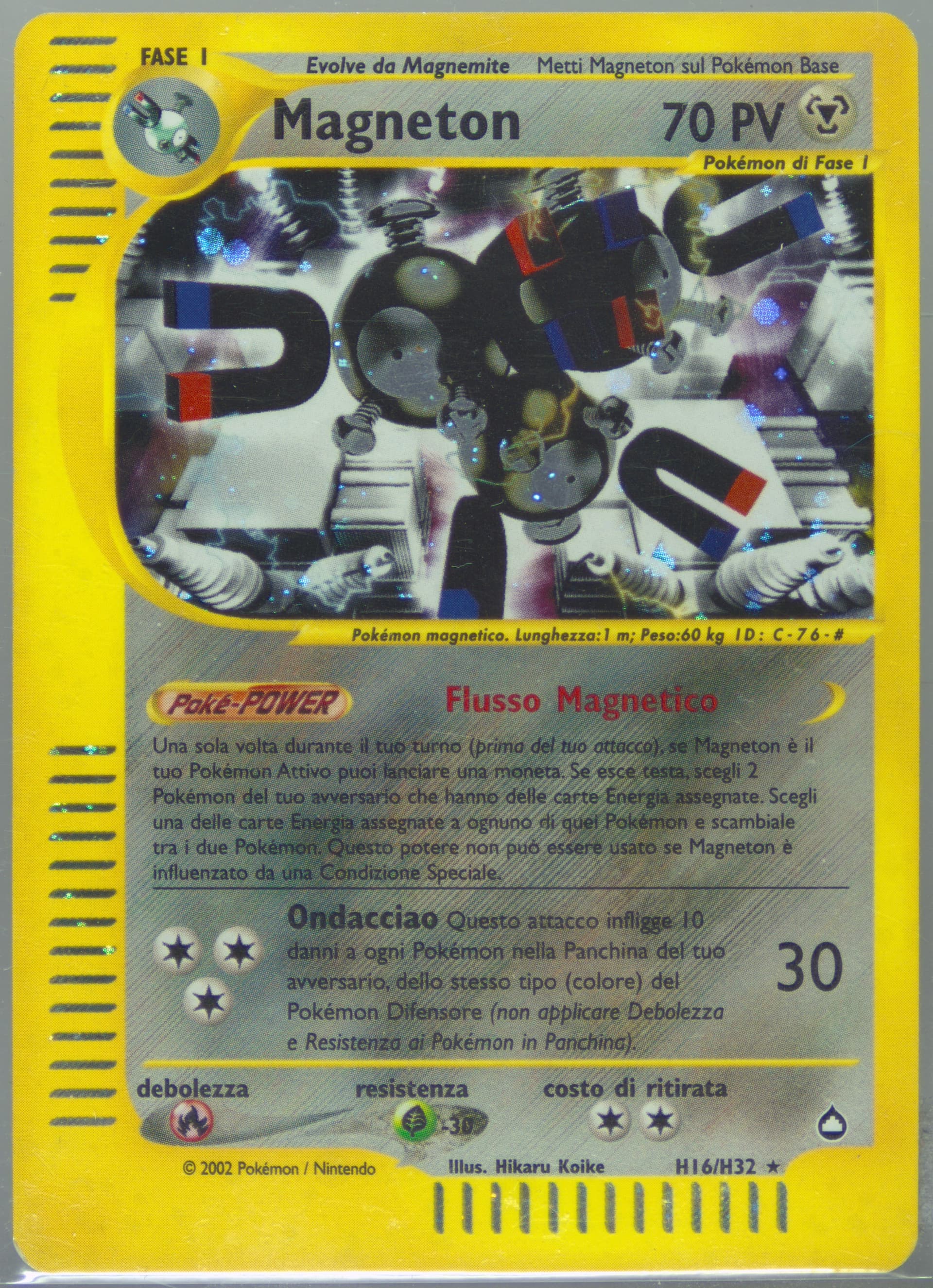 Magneton-Holo Italian (H16) 2003 Pokemon Aquapolis