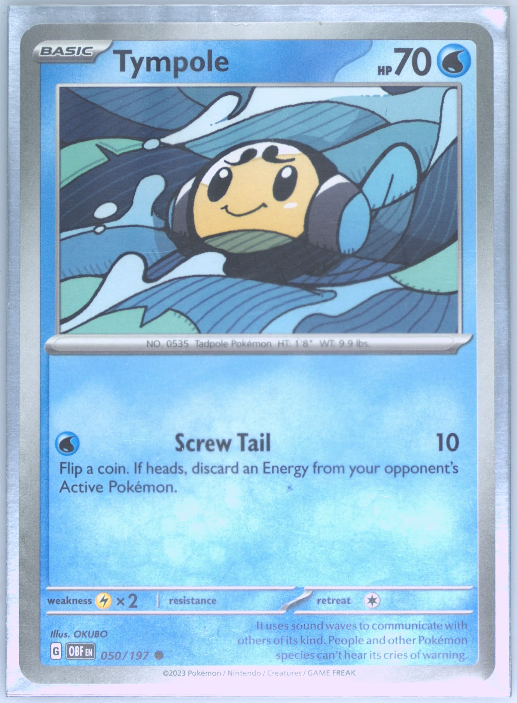Tympole (050) 2023 Pokemon Obf EN-Obsidian Flames