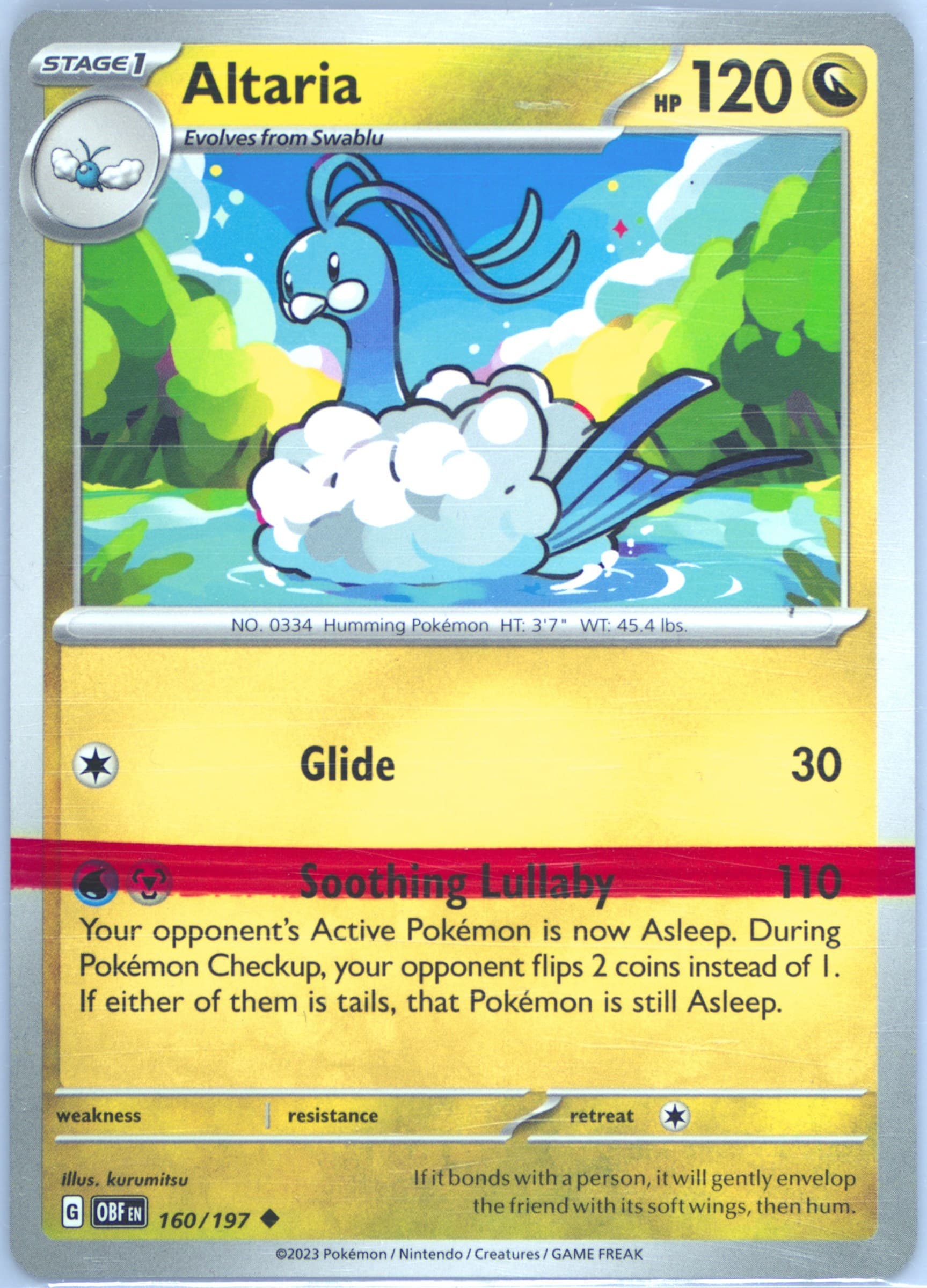 Altaria (160) 2023 Pokemon Obf EN-Obsidian Flames