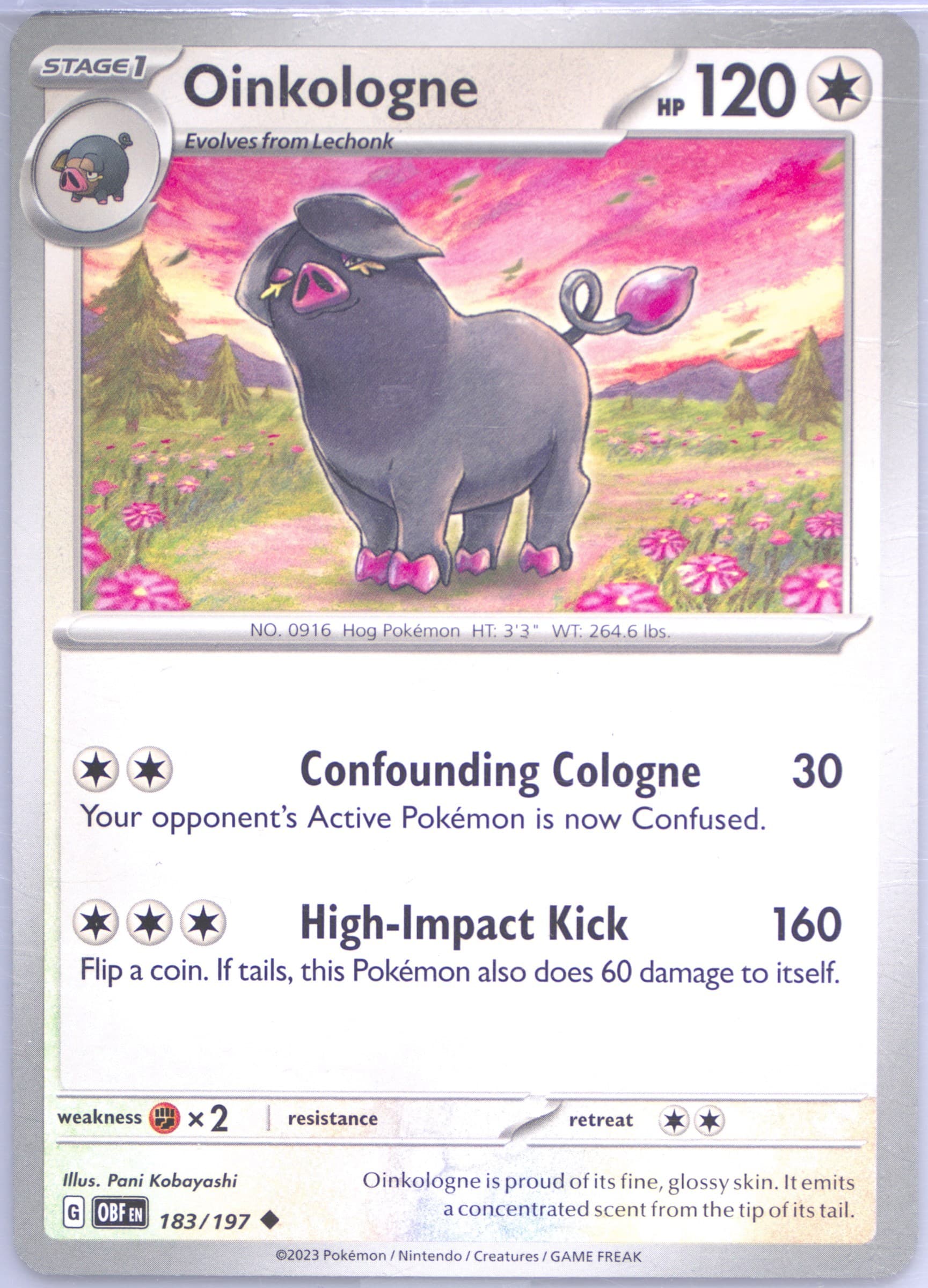 Oinkologne (183) 2023 Pokemon Obf EN-Obsidian Flames