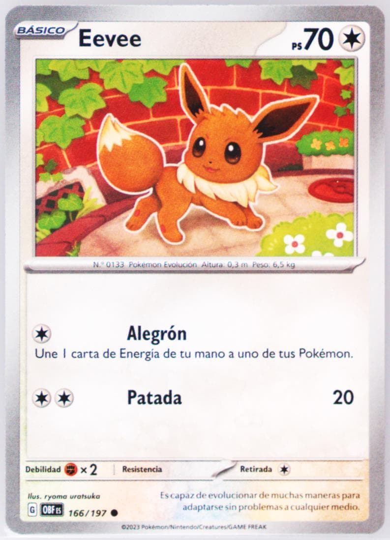 Eevee (166) 2023 Pokemon Spanish Obf ES-Obsidian Flames