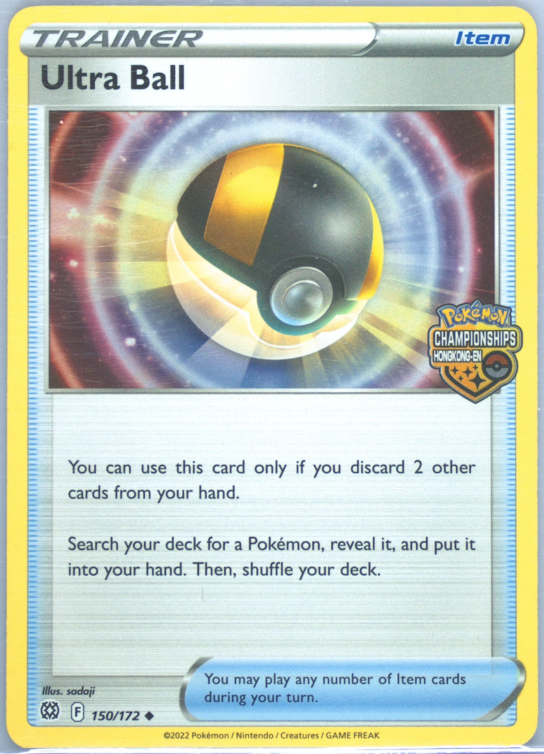 Ultra Ball-Holo Pokemon Championship 2022-2023 Hong Kong TCG-EN (150) 2022 Pokemon Sword & Shield Brilliant Stars