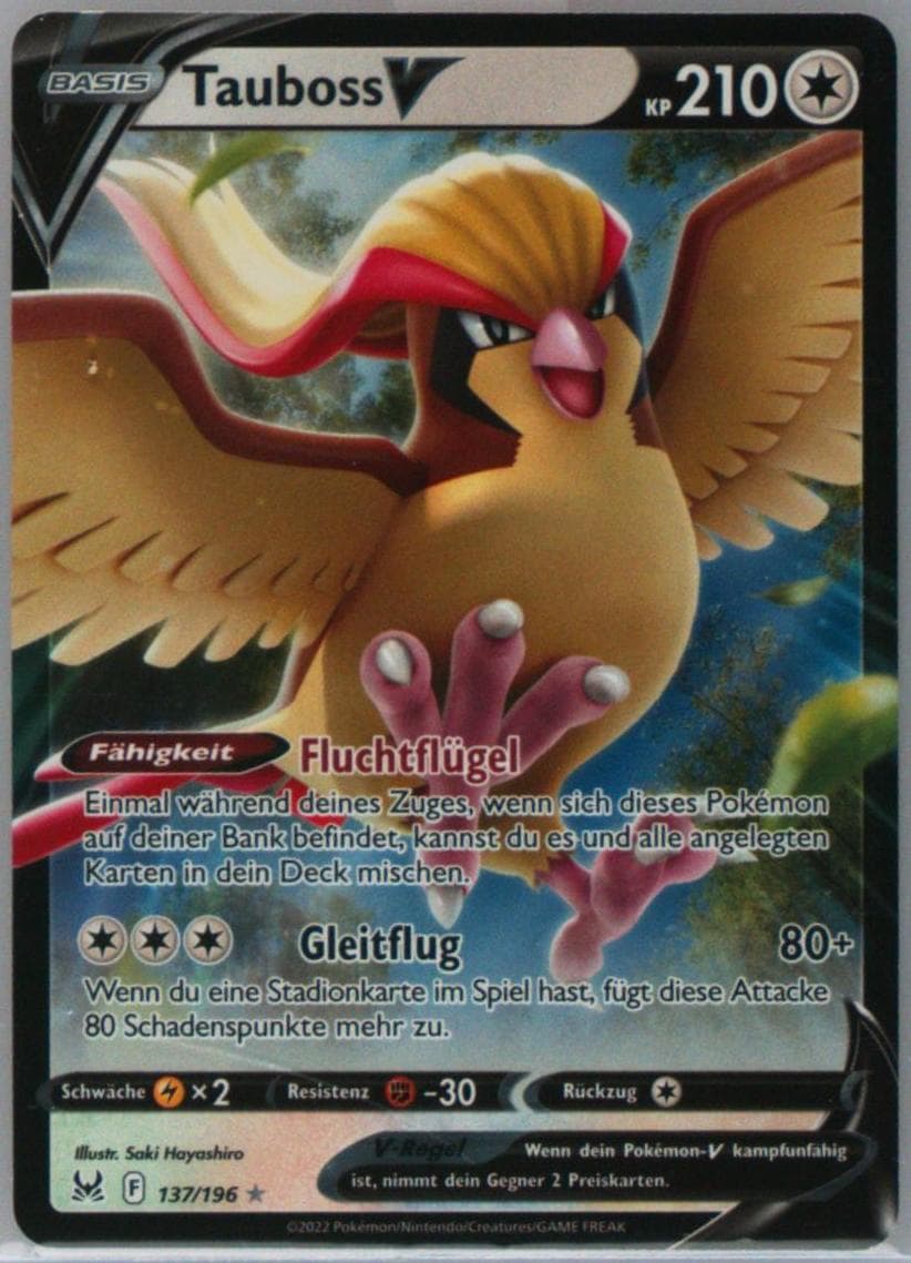 Tauboss V German (137) 2022 Pokemon Sword & Shield Lost Origin
