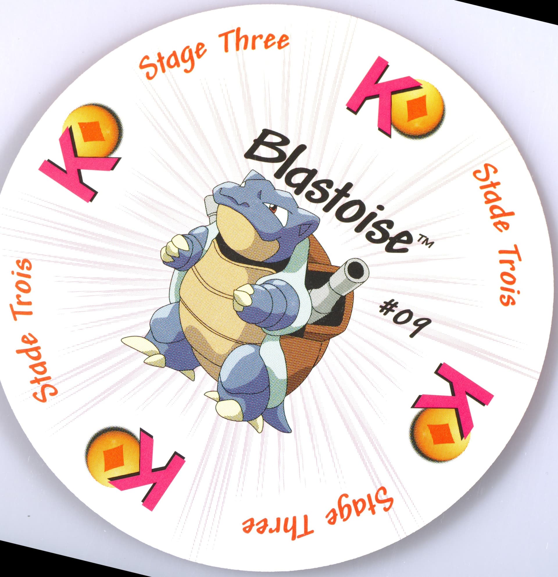 Blastoise King of Diamonds-French (9) 1999 Pokemon Rummy