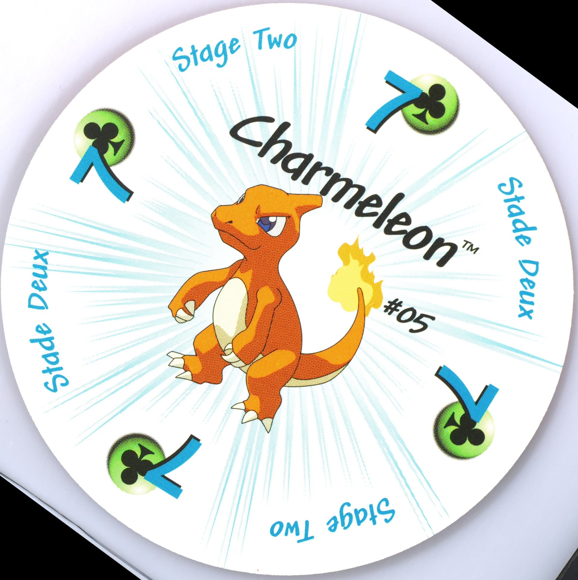Charmeleon 7 of Clubs-French (5) 1999 Pokemon Rummy