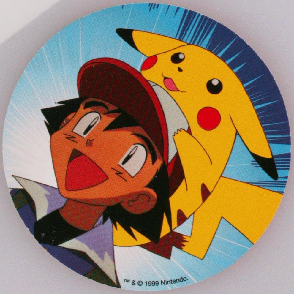 Ash/Pikachu French 1999 Pokemon Rummy