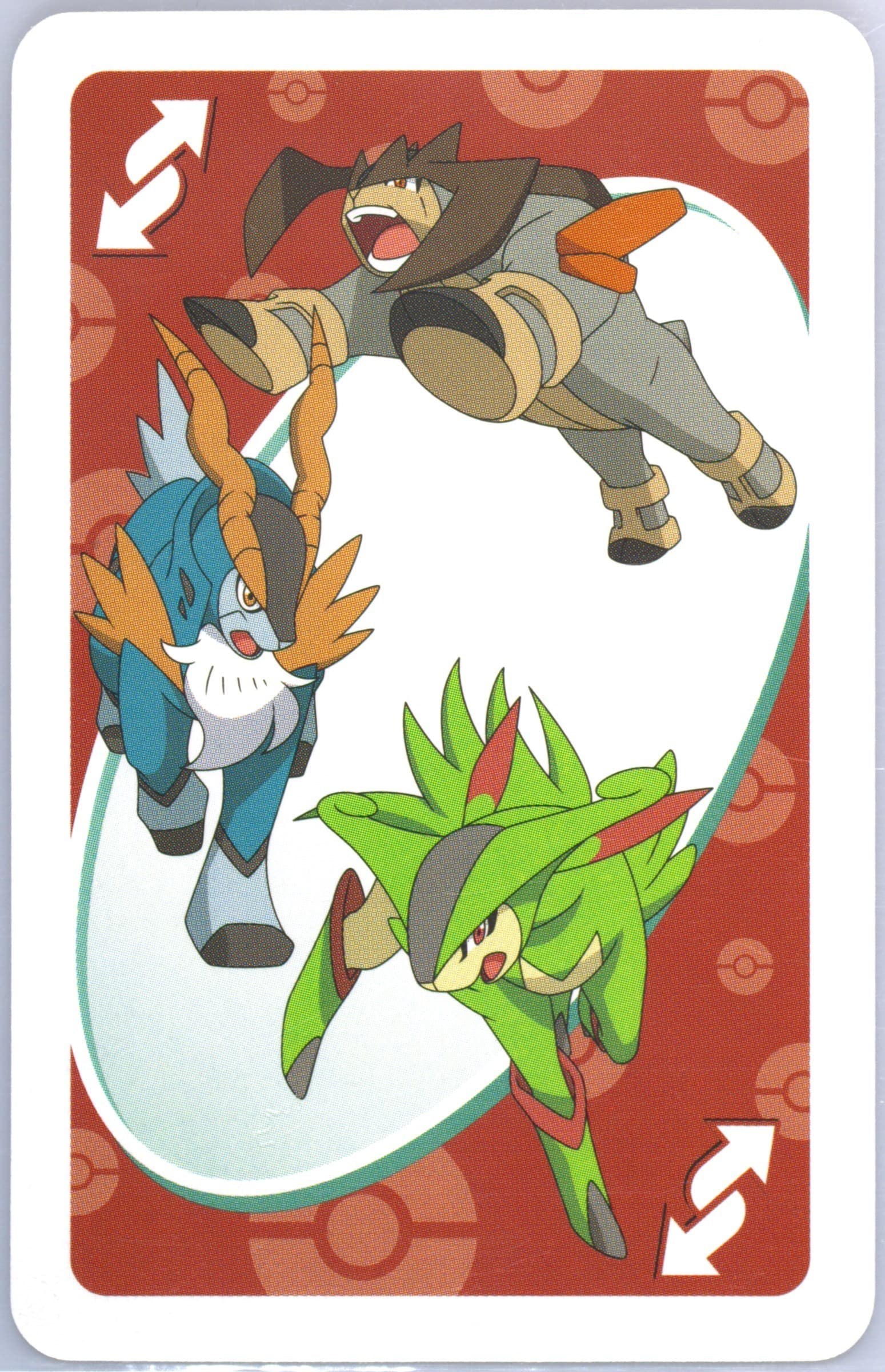 Cobalion/Terrakion/Virizion Red-Reverse 2012 Uno Pokemon Best Wishes