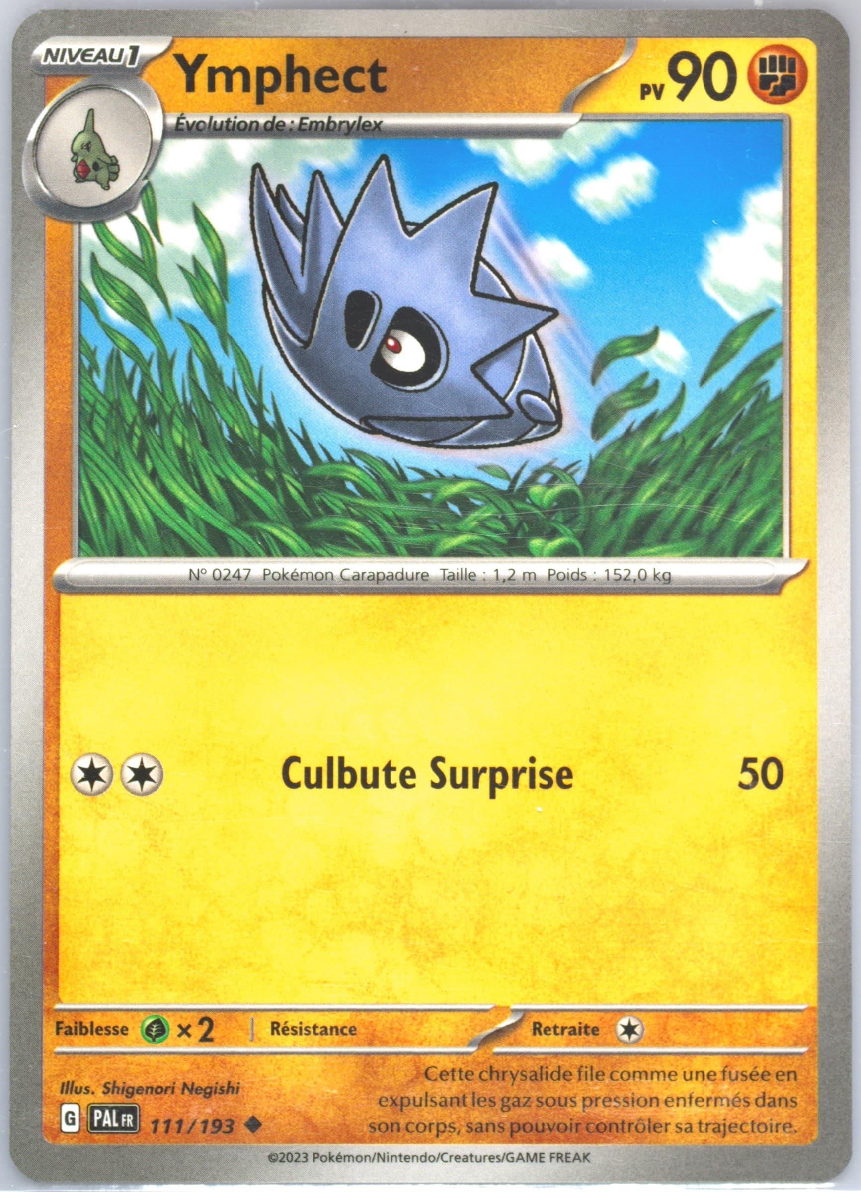 Pupitar (111) 2023 Pokemon French Pal FR-Paldea Evolved