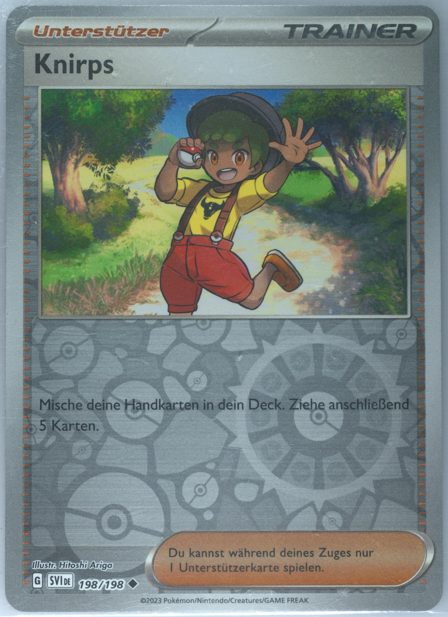 Youngster Reverse Holo (198) 2023 Pokemon German Svi de-Scarlet & Violet