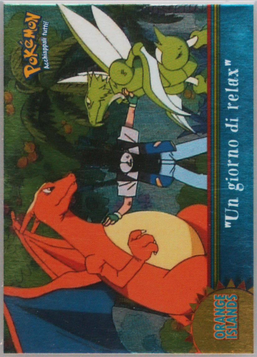 A Way Off Day Off Foil-Italian (OR15) 2000 Topps Pokemon TV Animation Series 3 Orange Islands