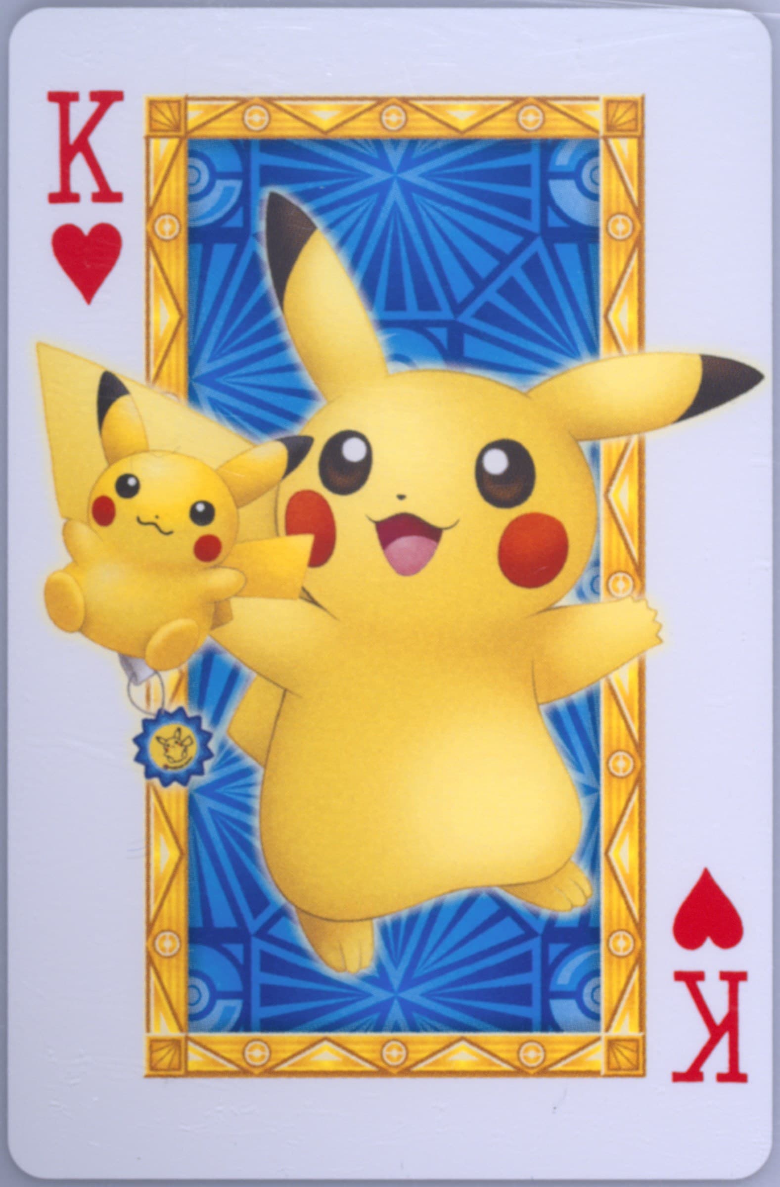 King of Hearts Pikachu 2013 Pokemon Center Nagoya Playing Cards