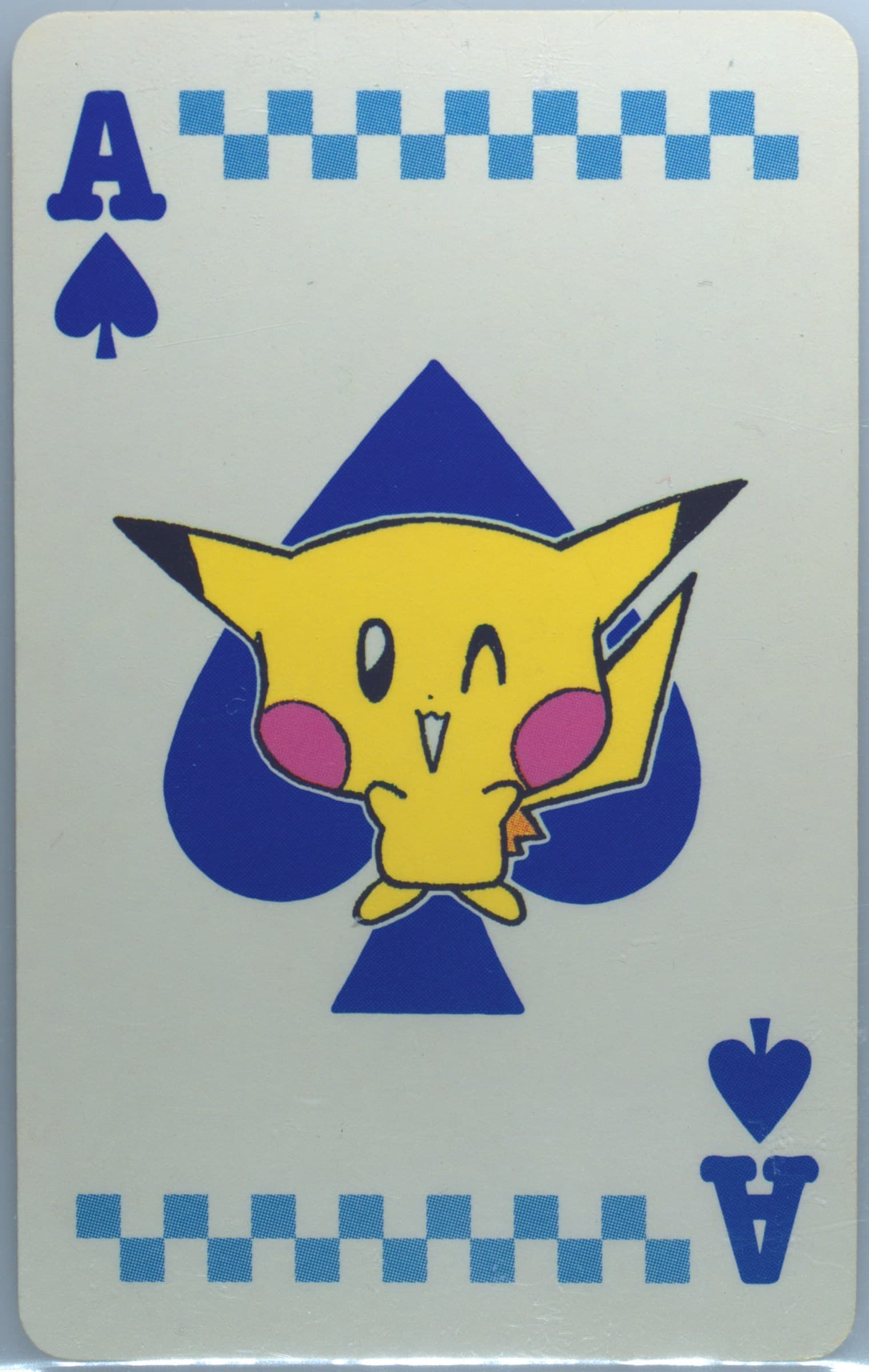 Ace of Spades Pikachu 1998 Pokemon Pipipi Adventure Playing Cards