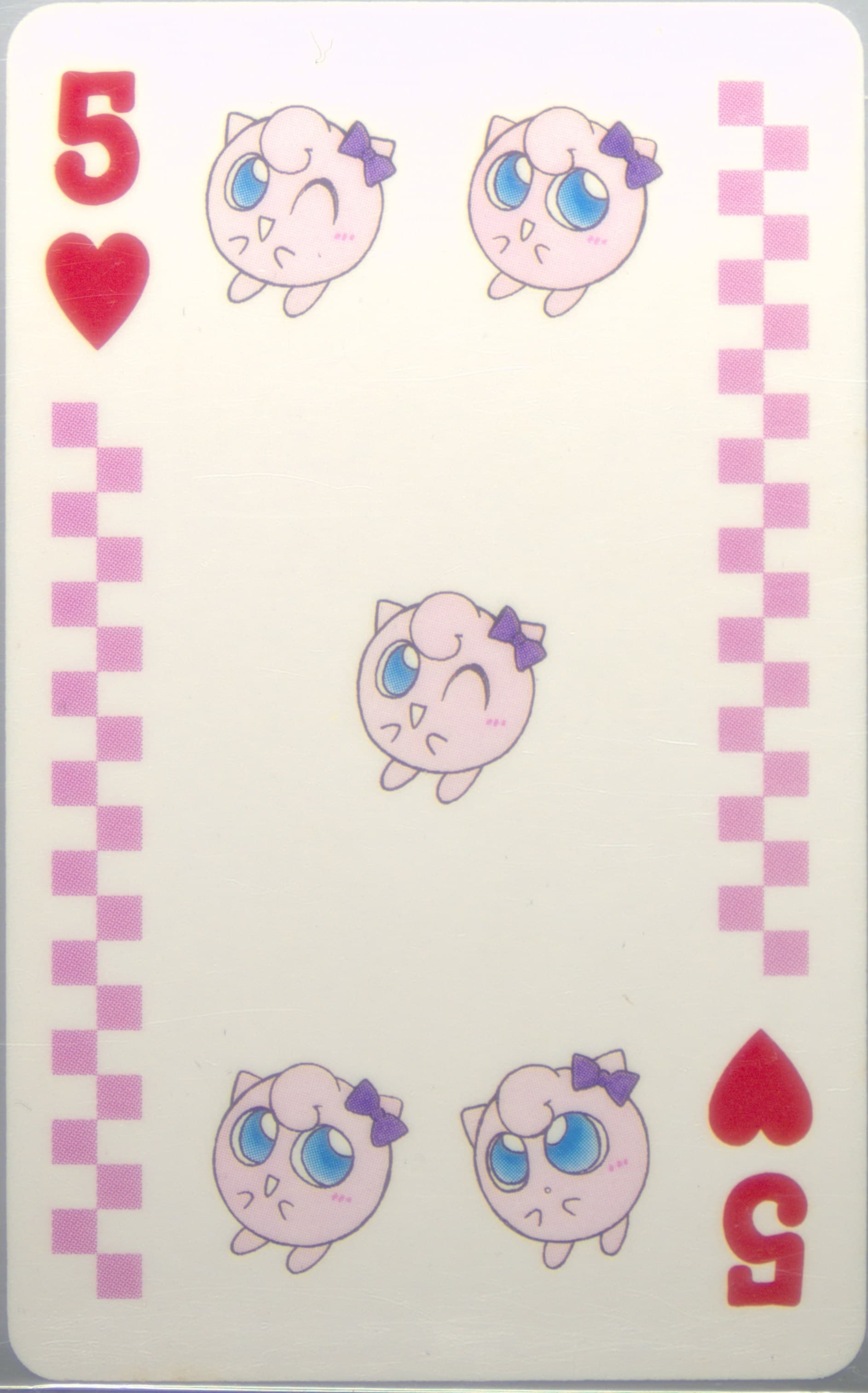 5 of Hearts 1998 Pokemon Pipipi Adventure Playing Cards