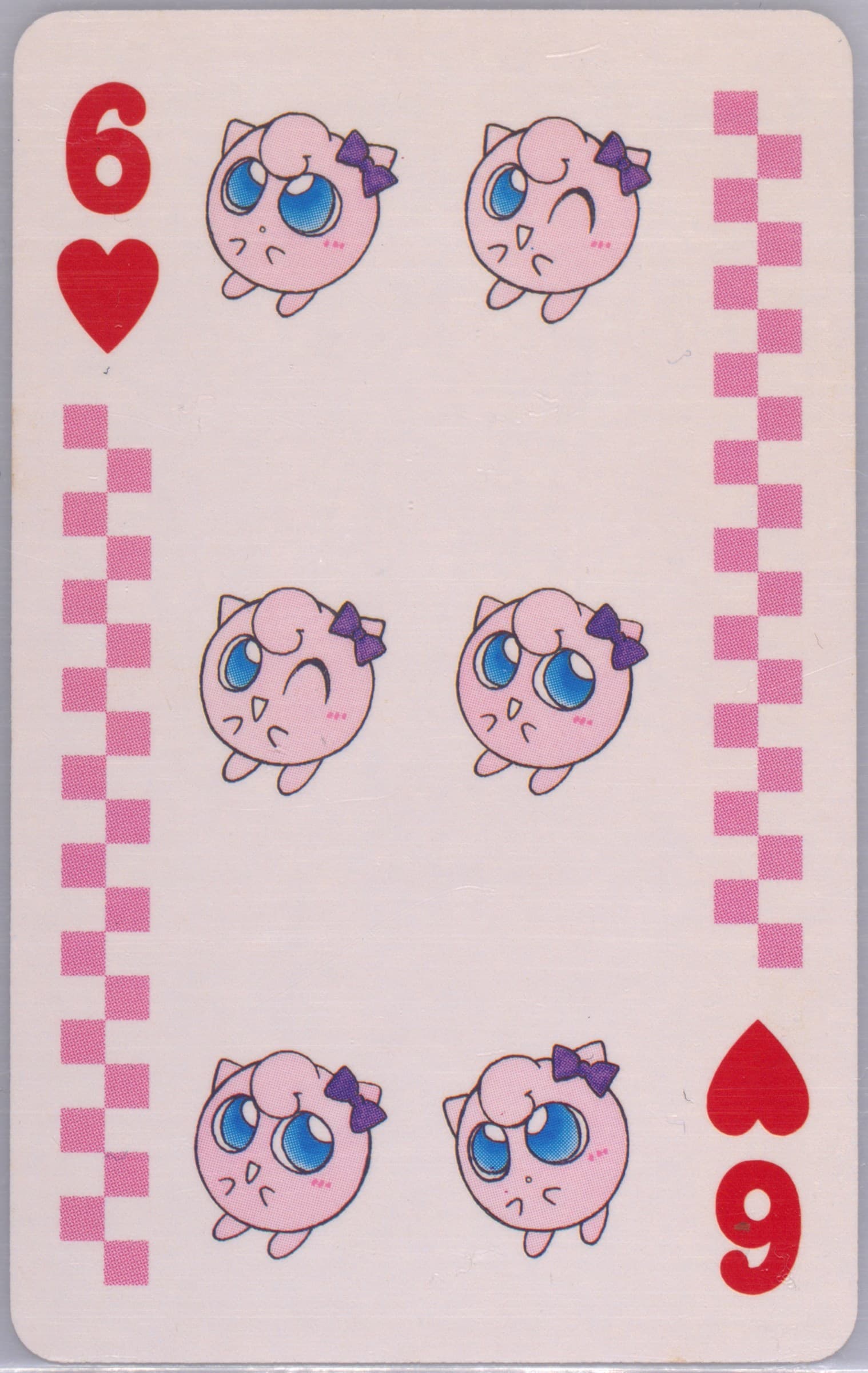 6 of Hearts 1998 Pokemon Pipipi Adventure Playing Cards