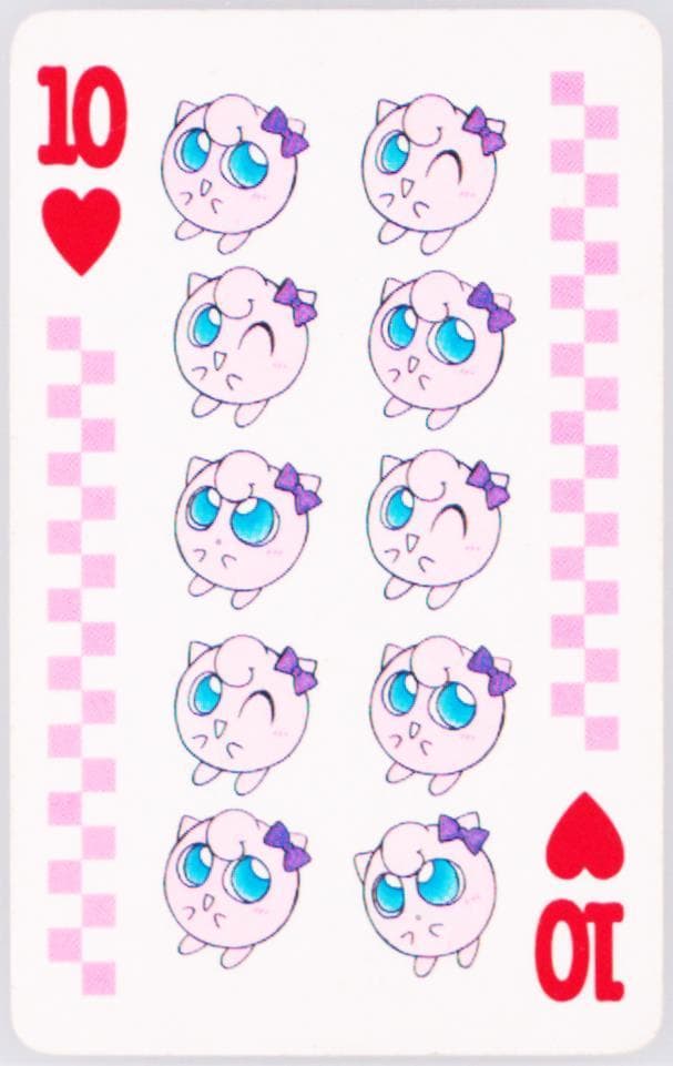 10 of Hearts 1998 Pokemon Pipipi Adventure Playing Cards