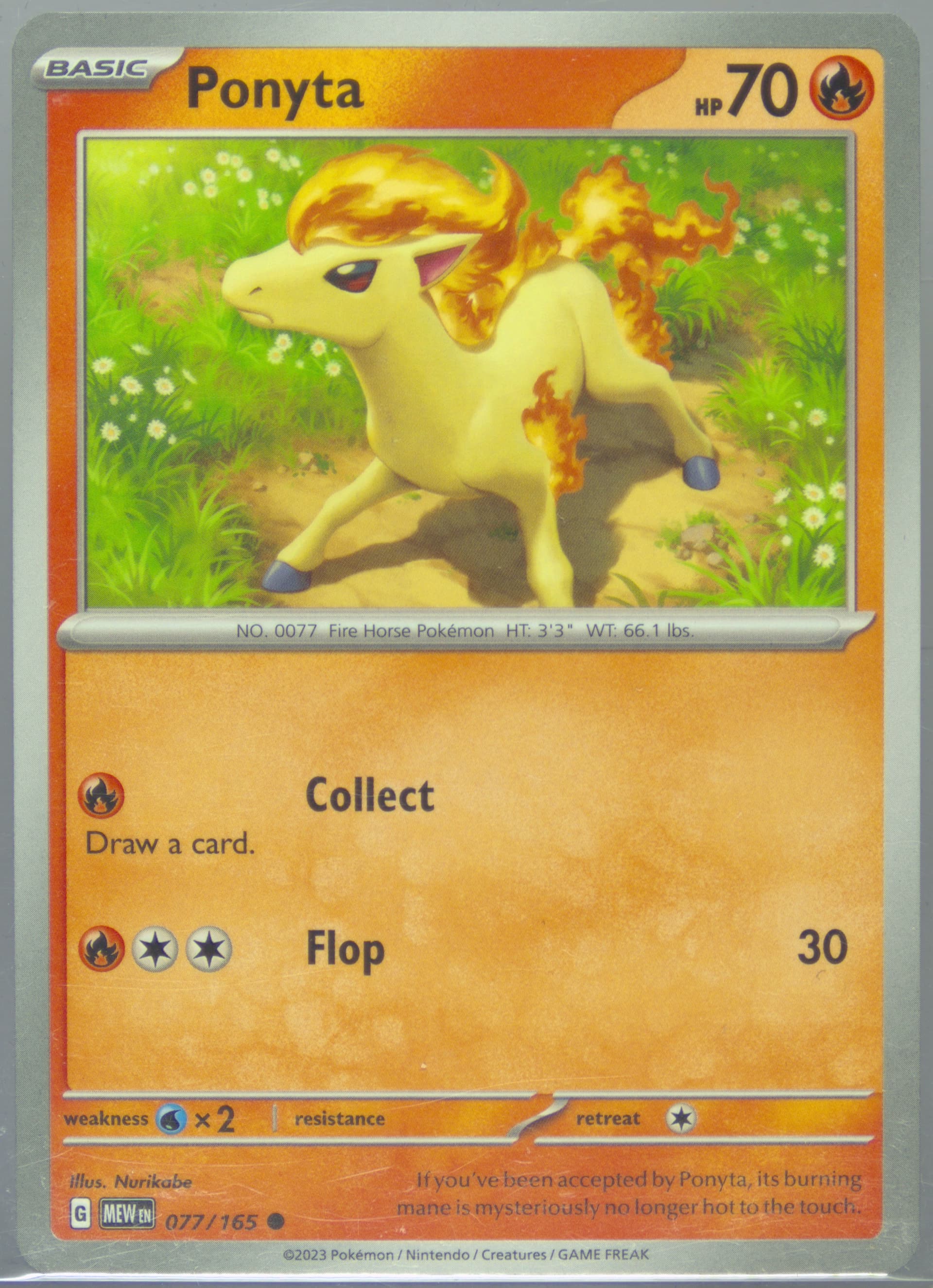 Ponyta (077) 2023 Pokemon Mew EN-151